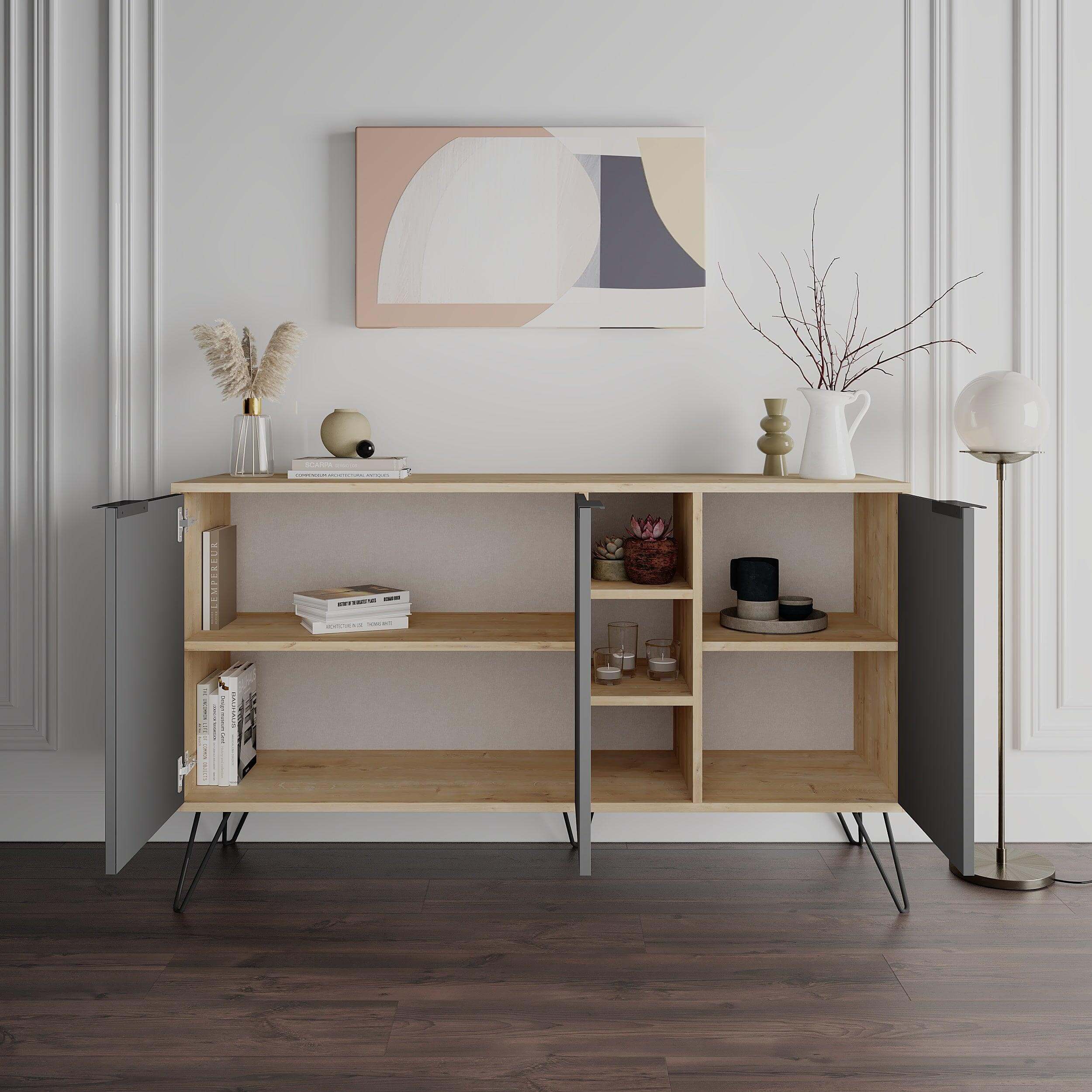 Clara Console Modern Sideboard Display - 142cm