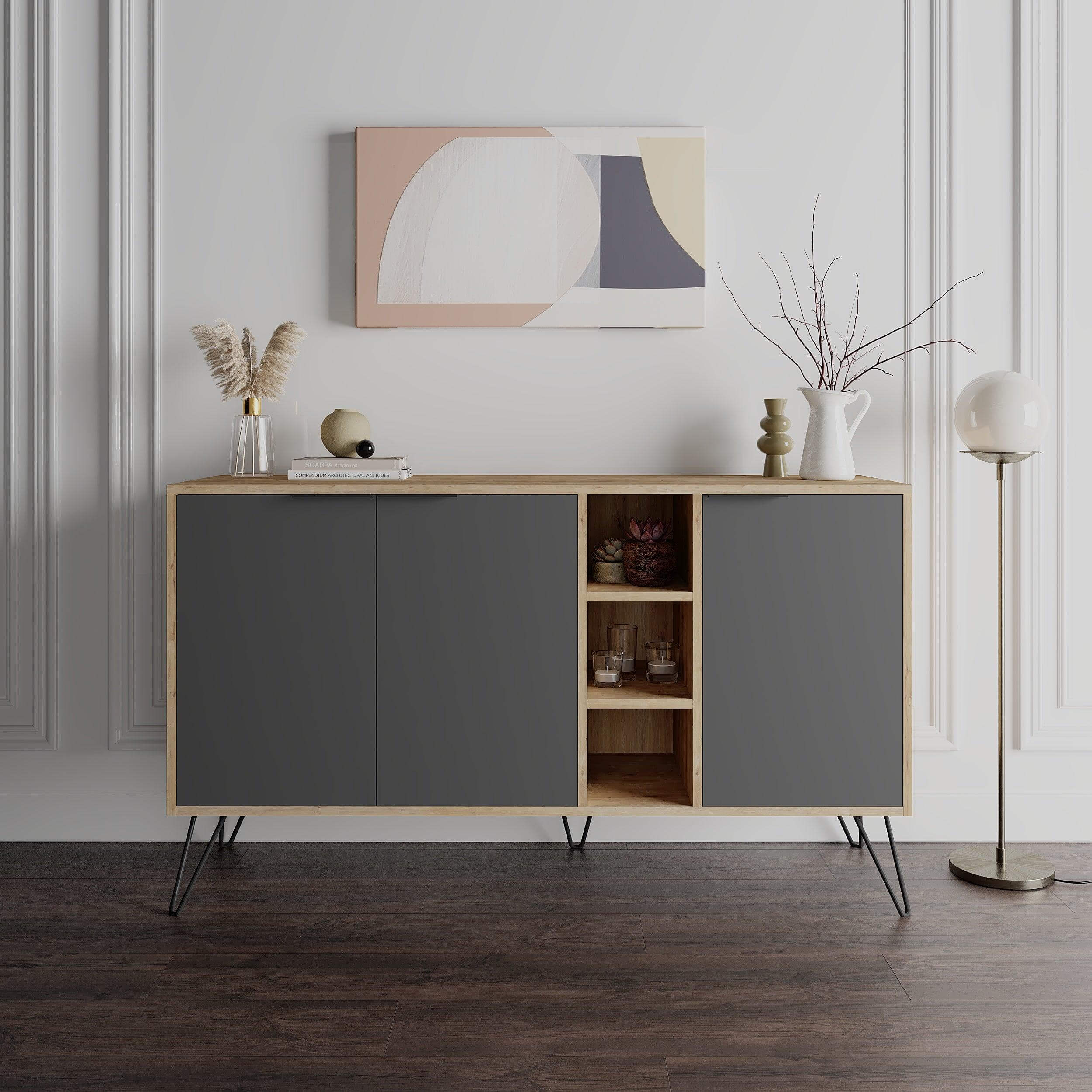 Clara Console Modern Sideboard Display - 142cm