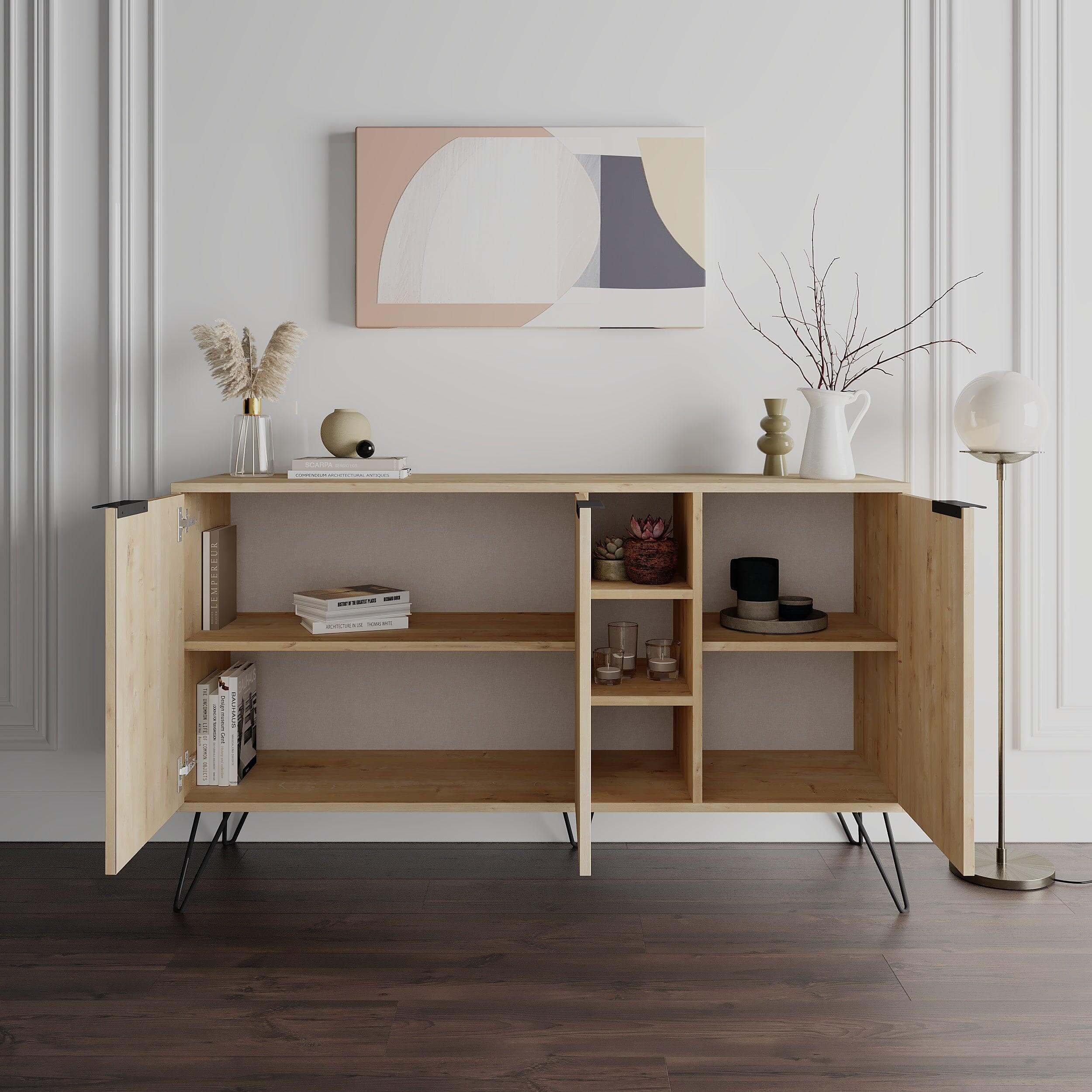 Clara Console Modern Sideboard Display - 142cm