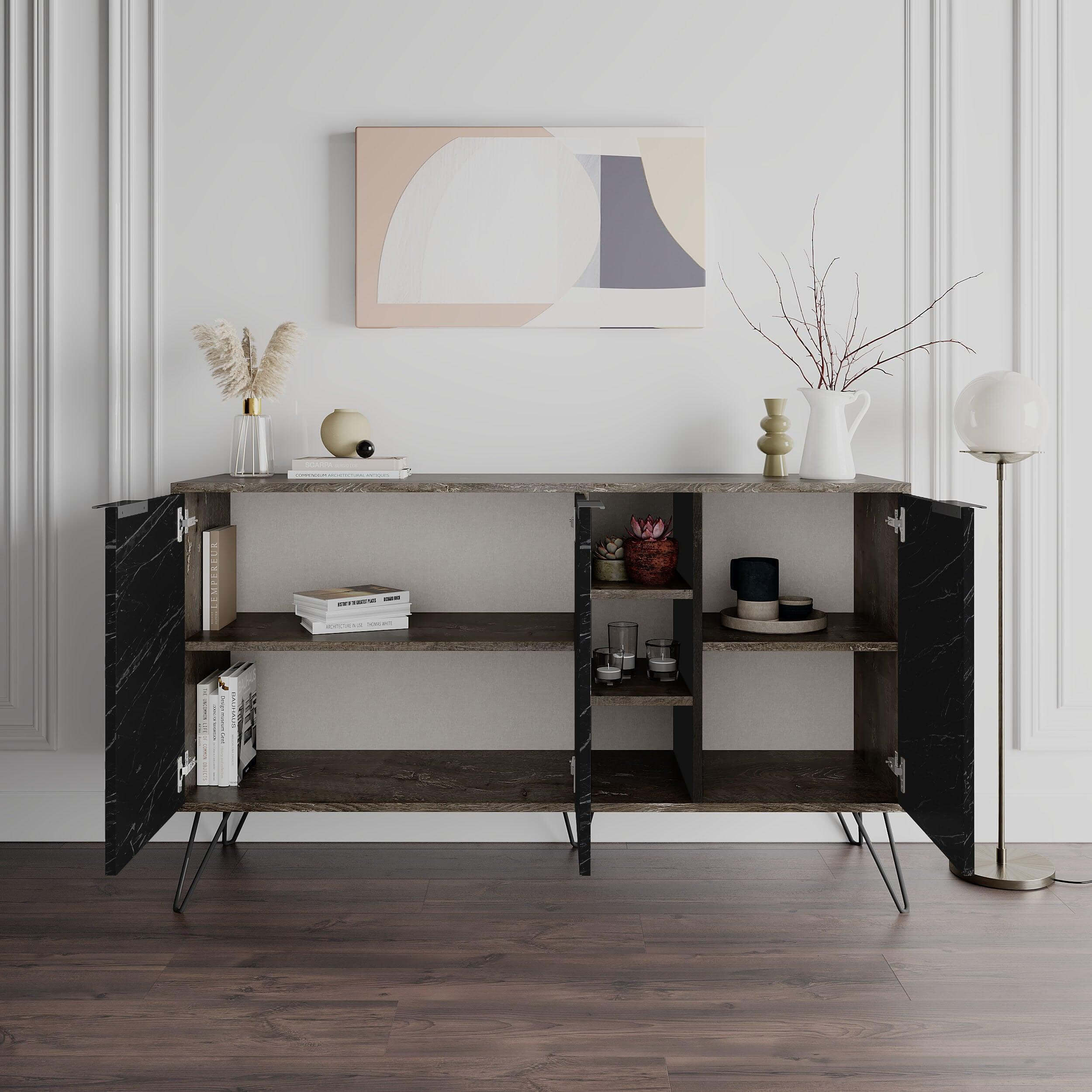 Clara Console Modern Sideboard Display - 142cm