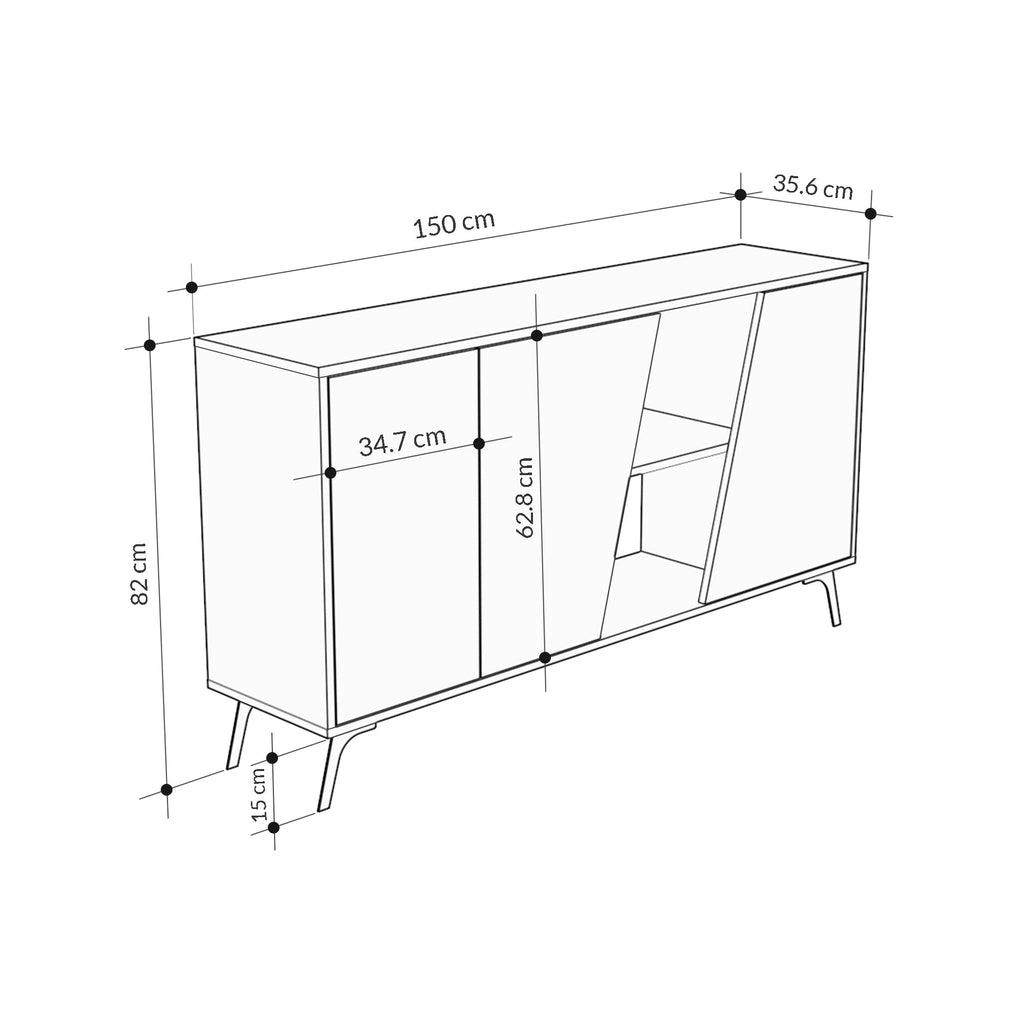 Fiona Console Sideboard Display Unit 150