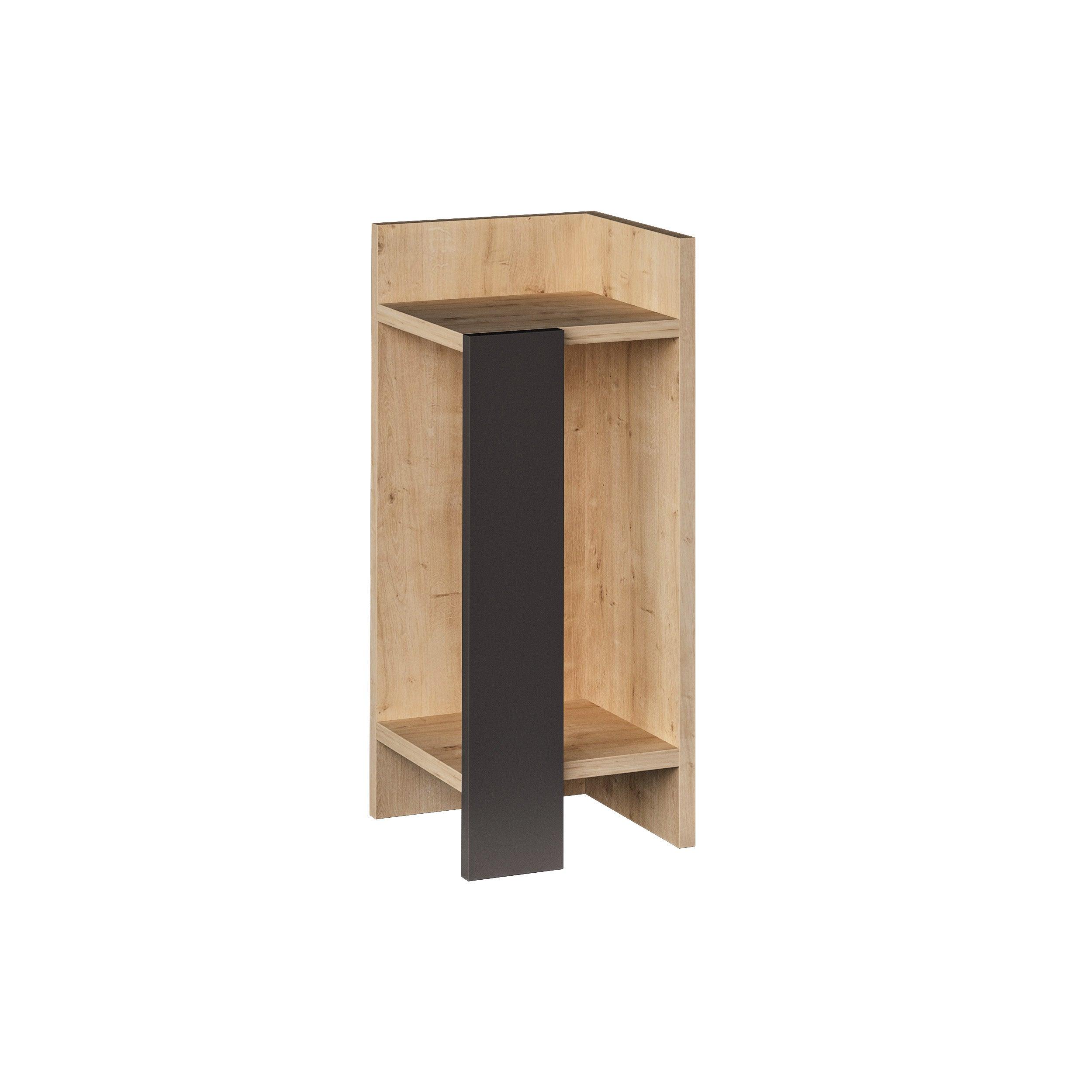 Modern Bedside Table Right Module 25cm Narrow