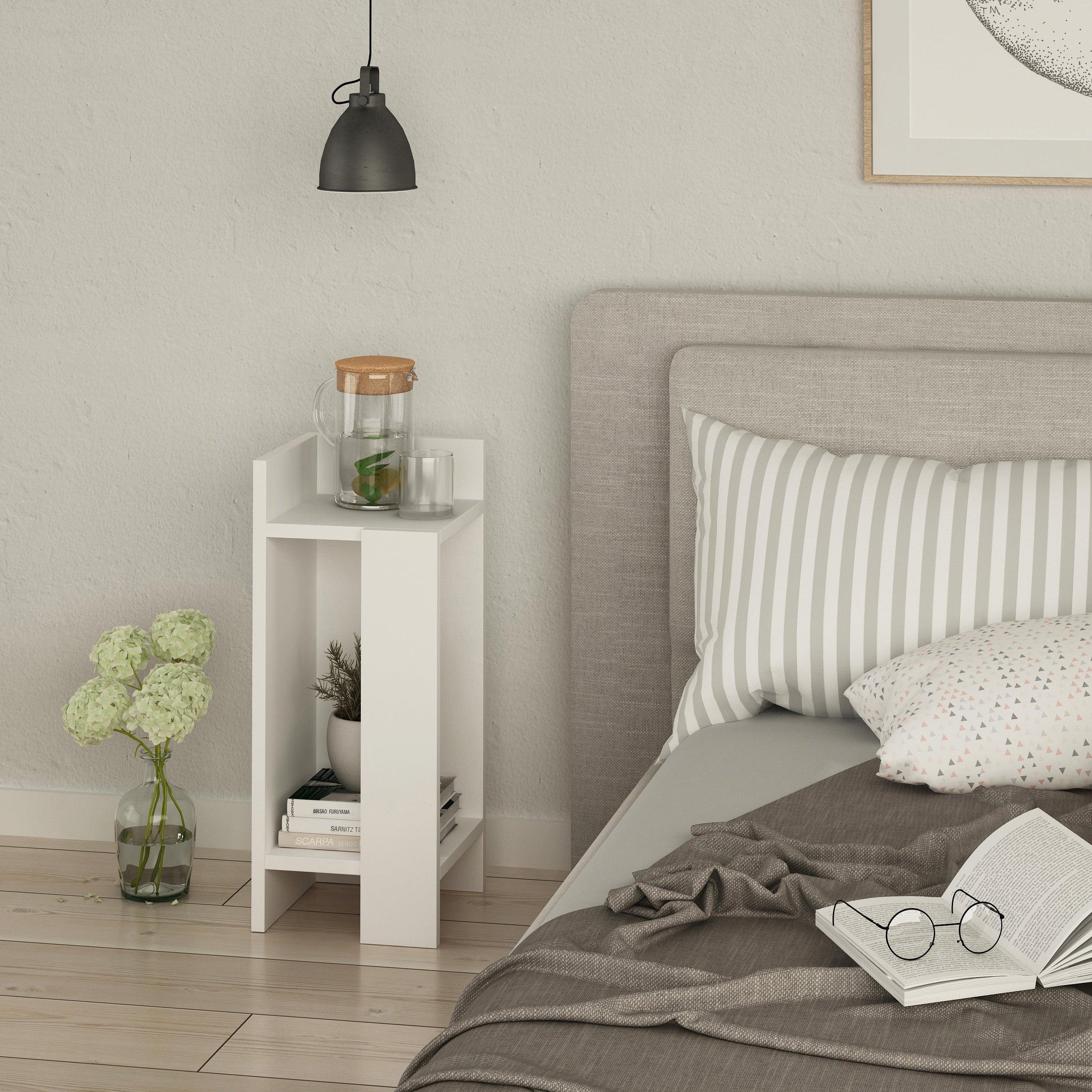 Modern Bedside Table Left Module 25cm Narrow