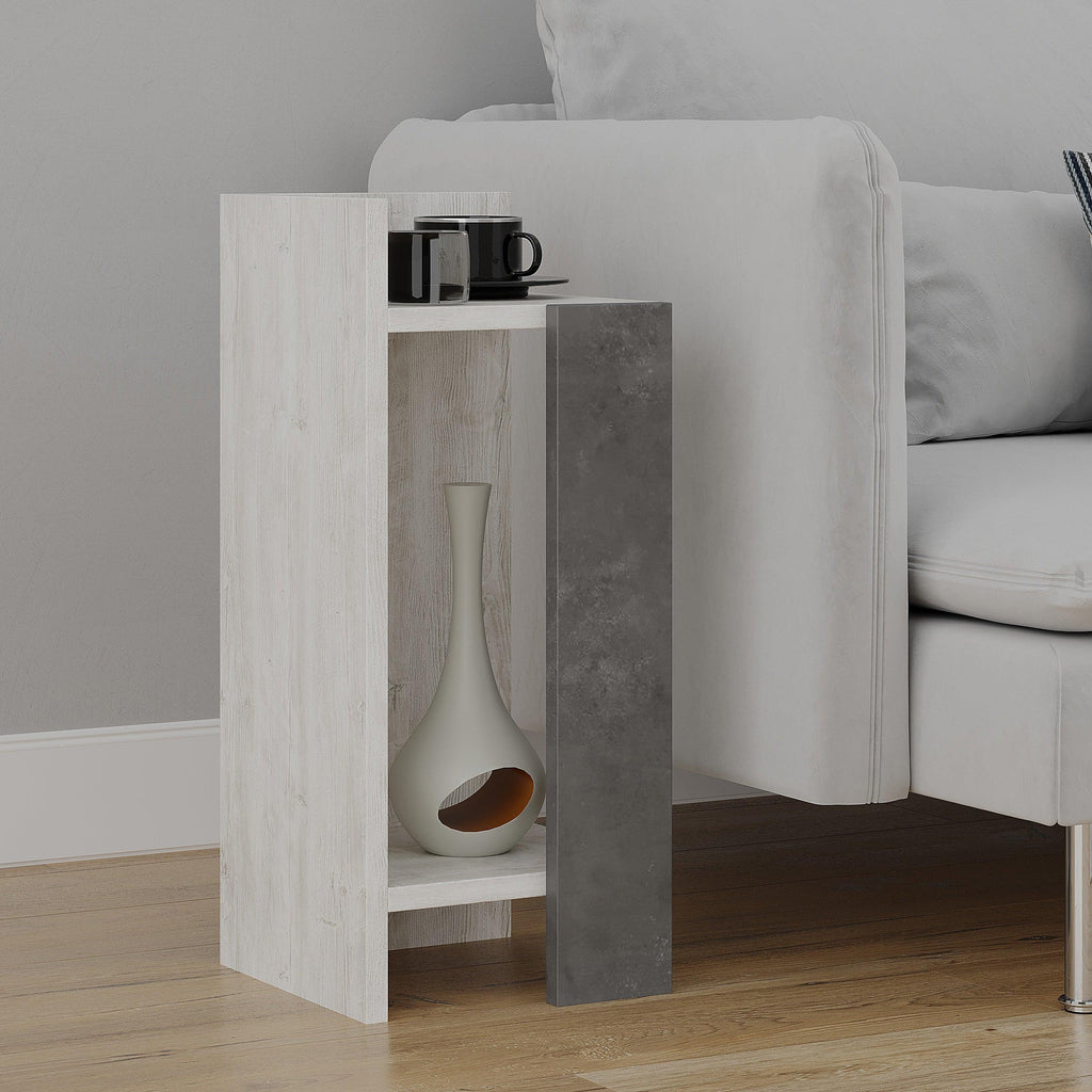 Modern Bedside Table Left Module 25cm Narrow