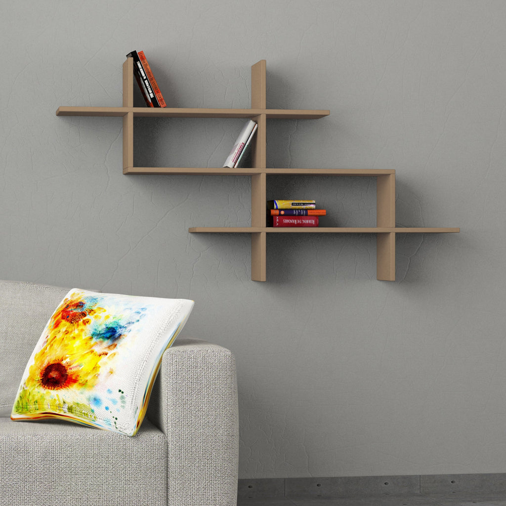 Wall Mounted Modern Bookcase Display Unit W 150cm