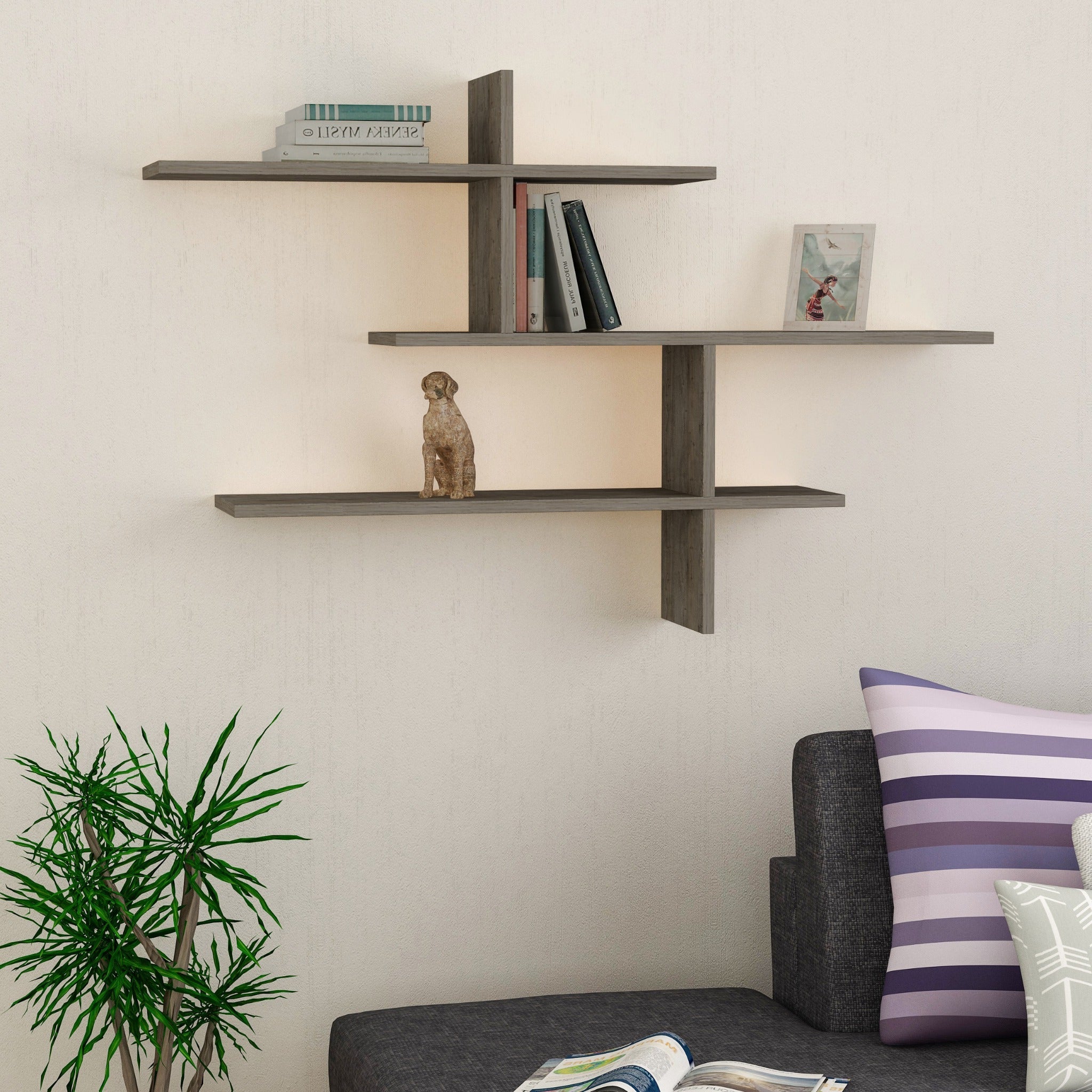 Modern Floating Shelf Tall 80.5cm