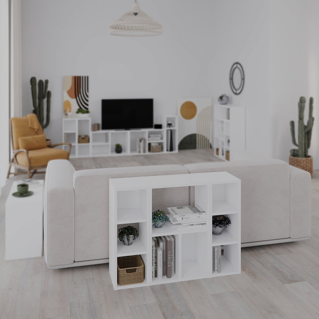 Small Low Standing Bookcase – Modular Storage Unit