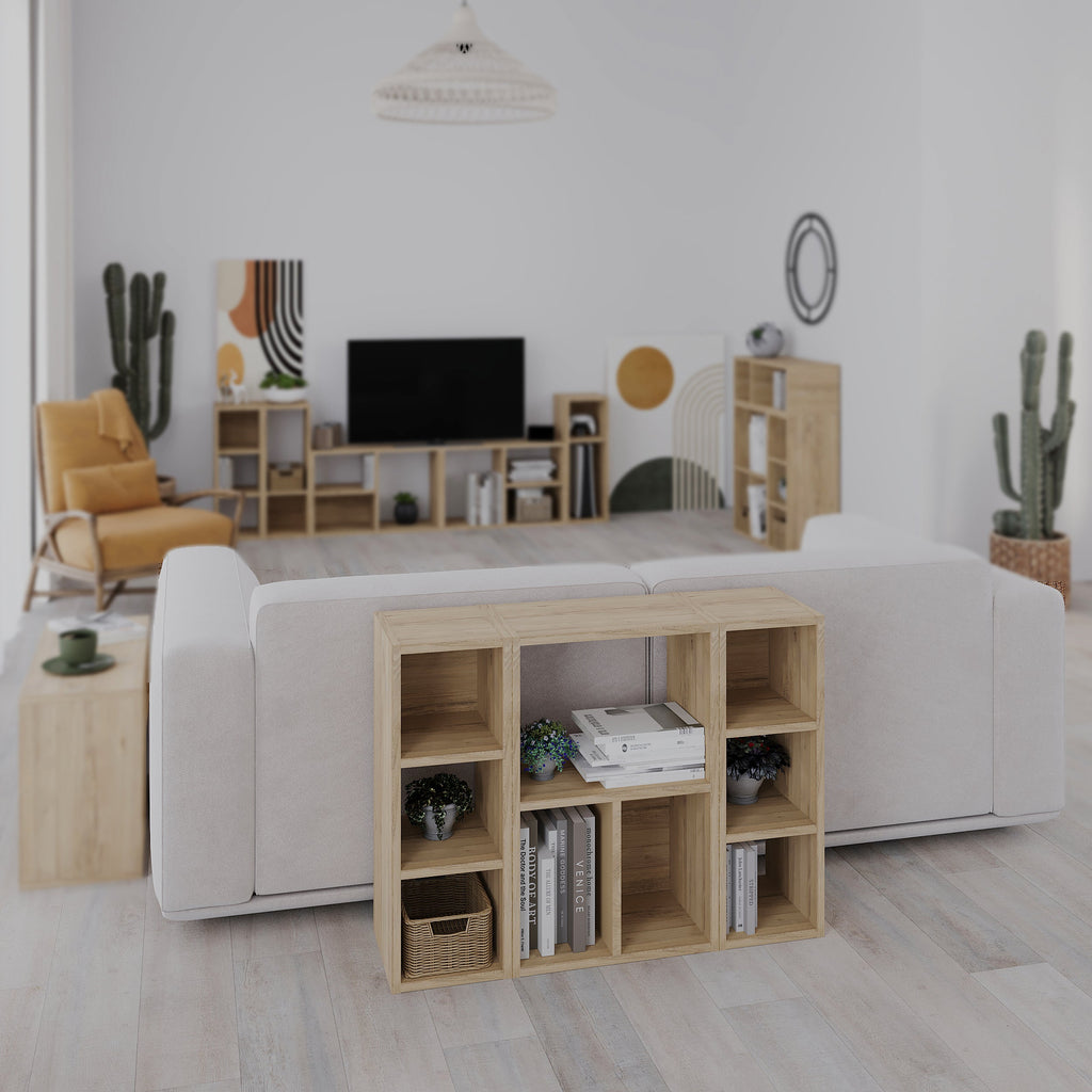 Big Low Standing Bookcase – Modular Storage Unit