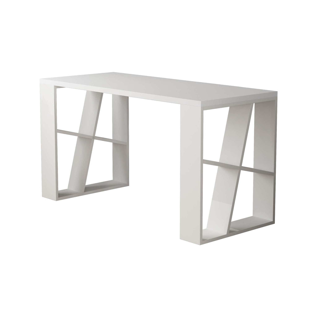 Honey Modern Desk With Bookshelf Legs Width 137cm
