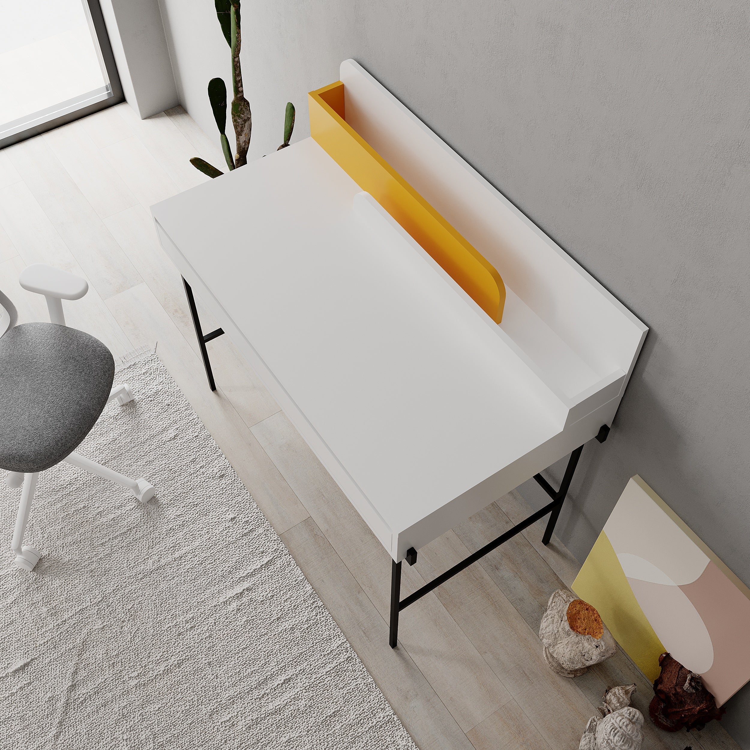 Modern Desk Multipurpose Study Modern Desk Width 110cm