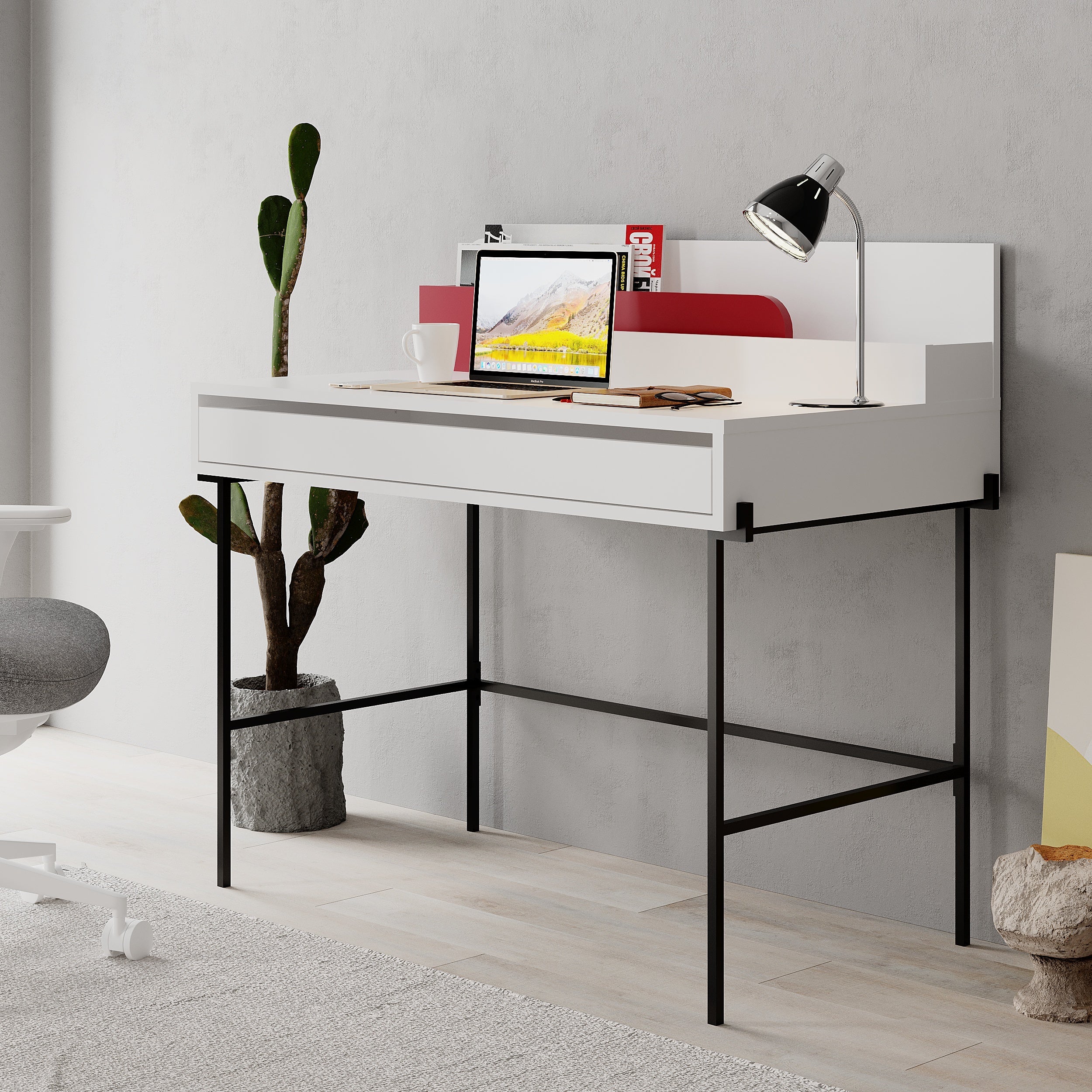 Modern Desk Multipurpose Study Modern Desk Width 110cm