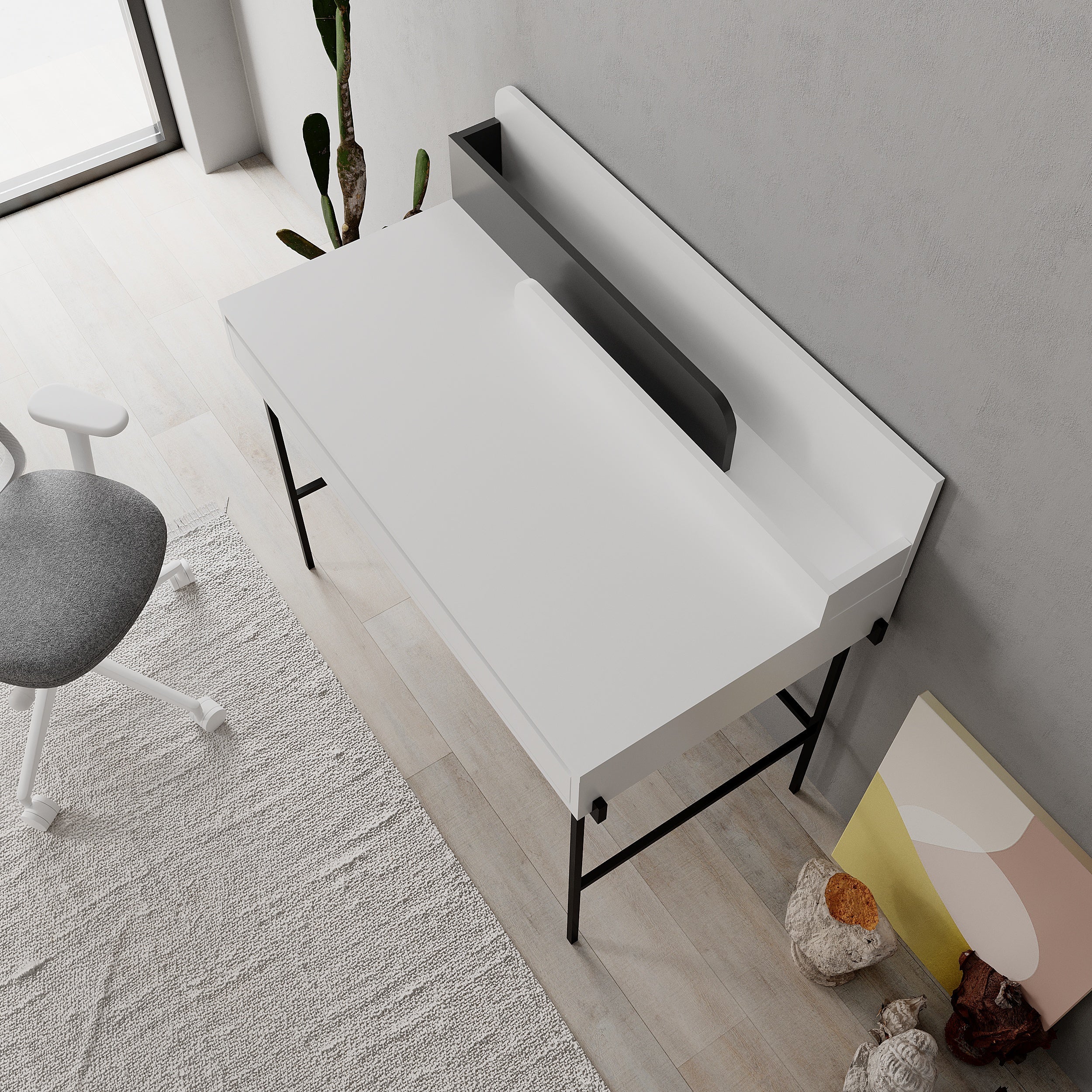 Modern Desk Multipurpose Study Modern Desk Width 110cm