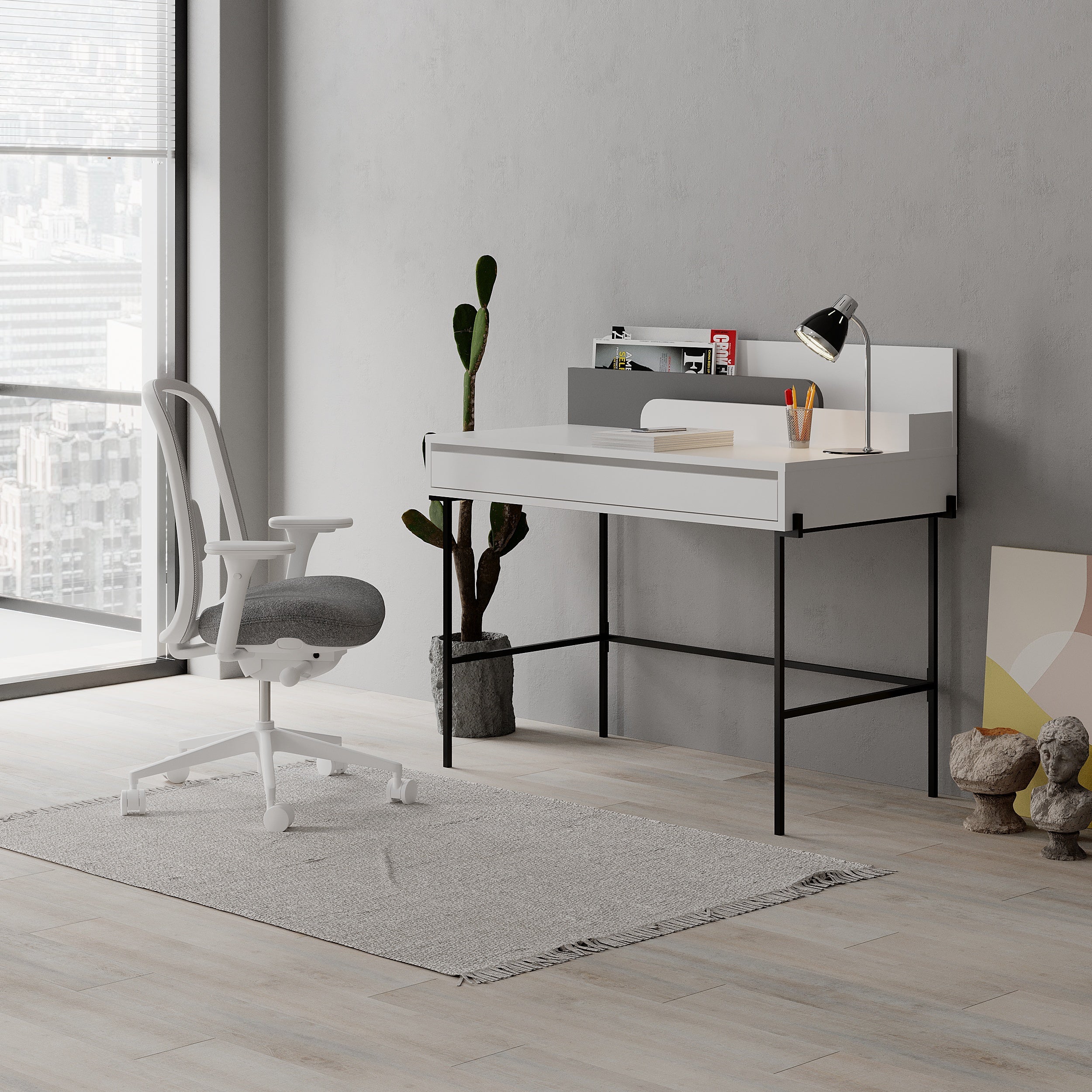Modern Desk Multipurpose Study Modern Desk Width 110cm