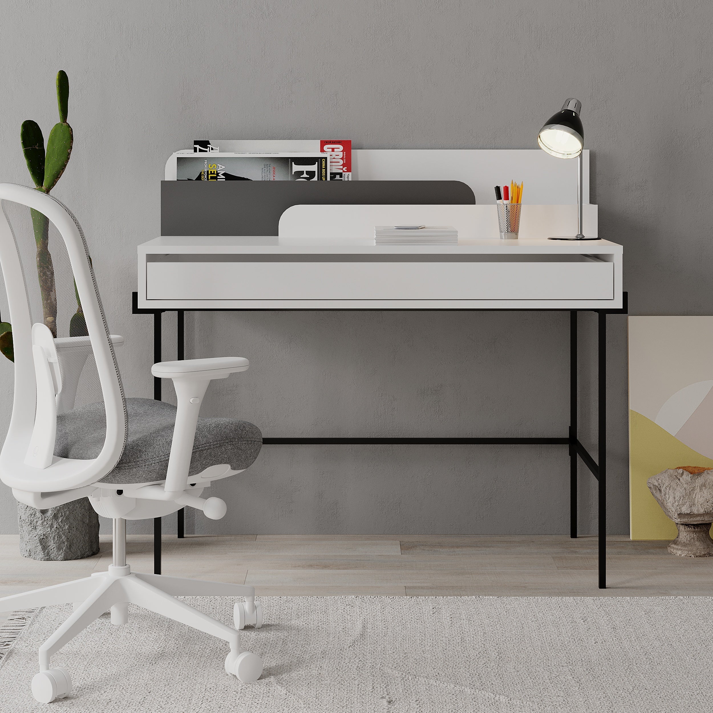 Modern Desk Multipurpose Study Modern Desk Width 110cm