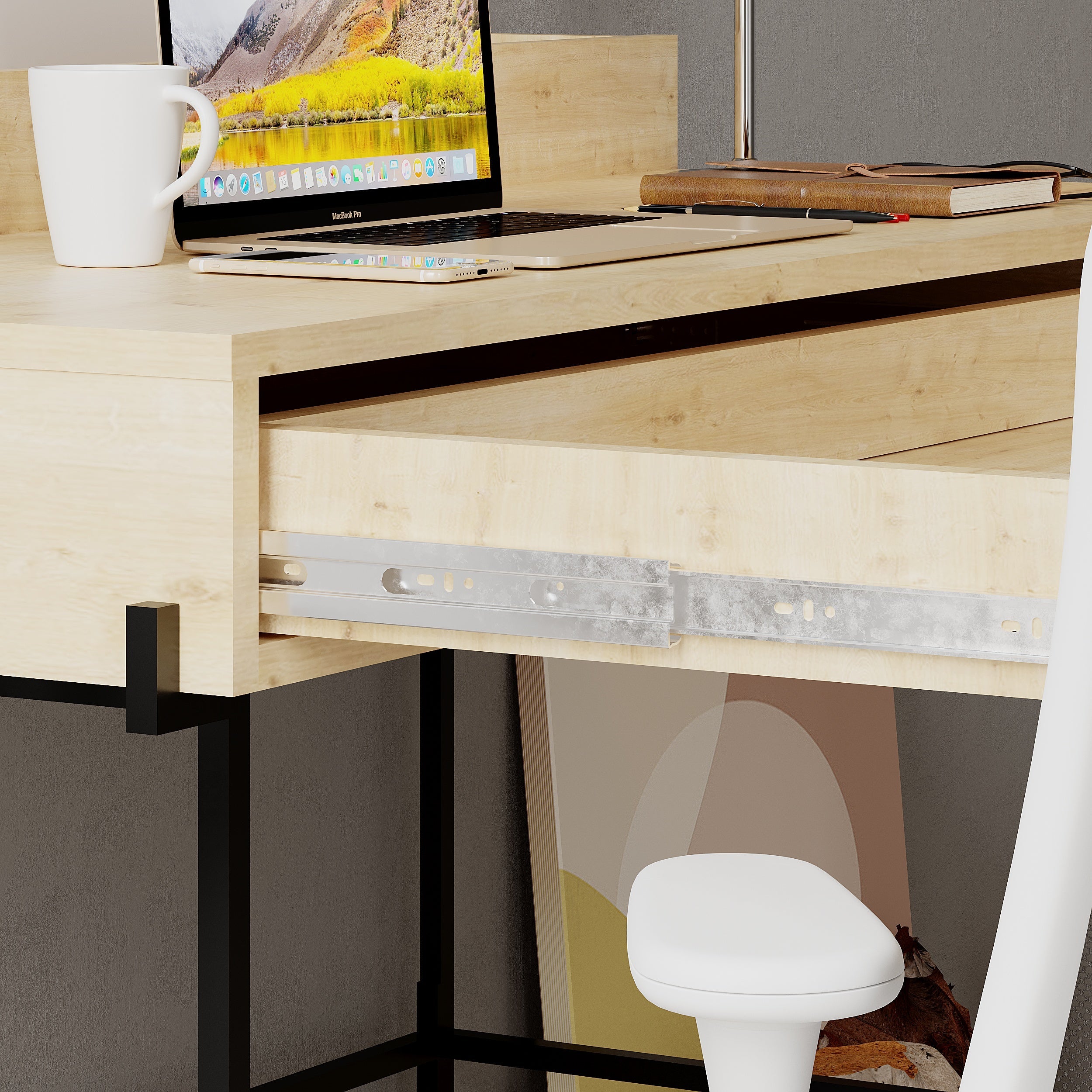 Modern Desk Multipurpose Study Modern Desk Width 110cm