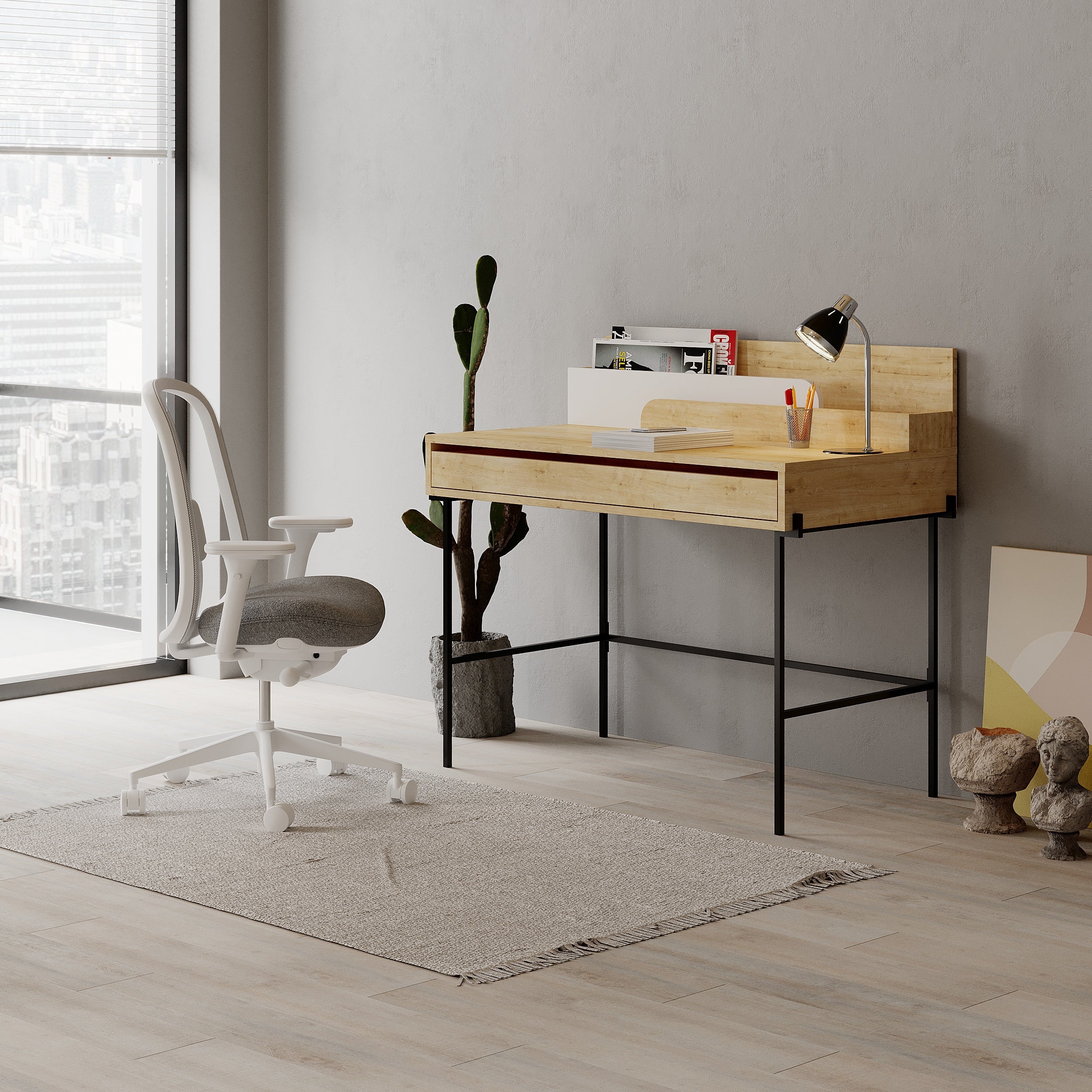 Modern Desk Multipurpose Study Modern Desk Width 110cm
