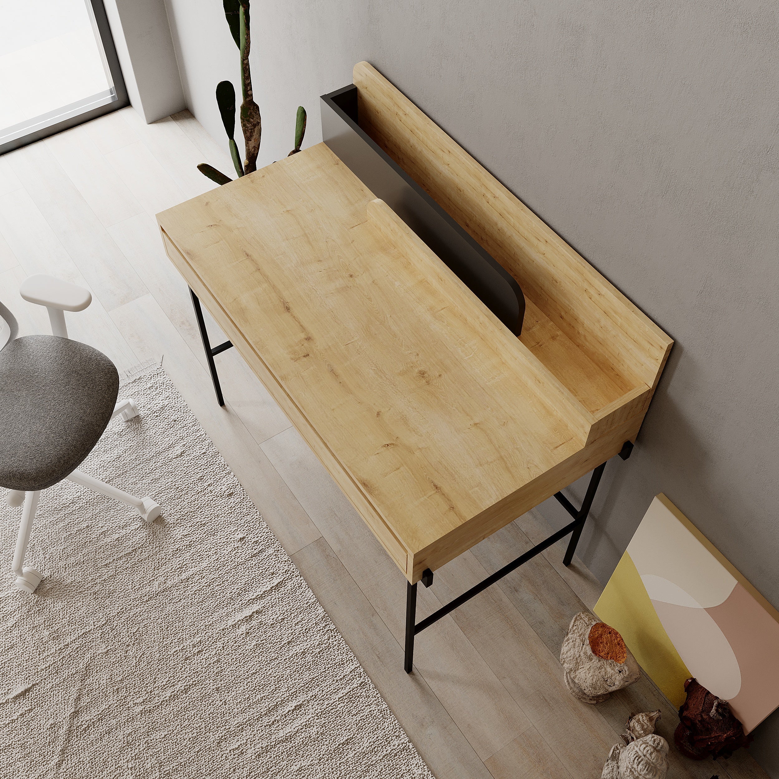 Modern Desk Multipurpose Study Modern Desk Width 110cm