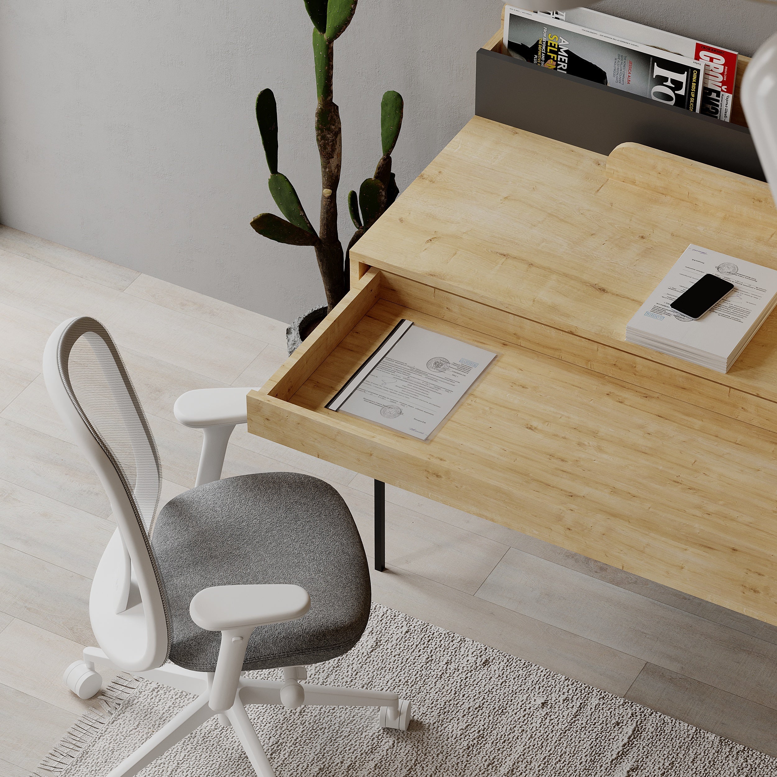 Modern Desk Multipurpose Study Modern Desk Width 110cm