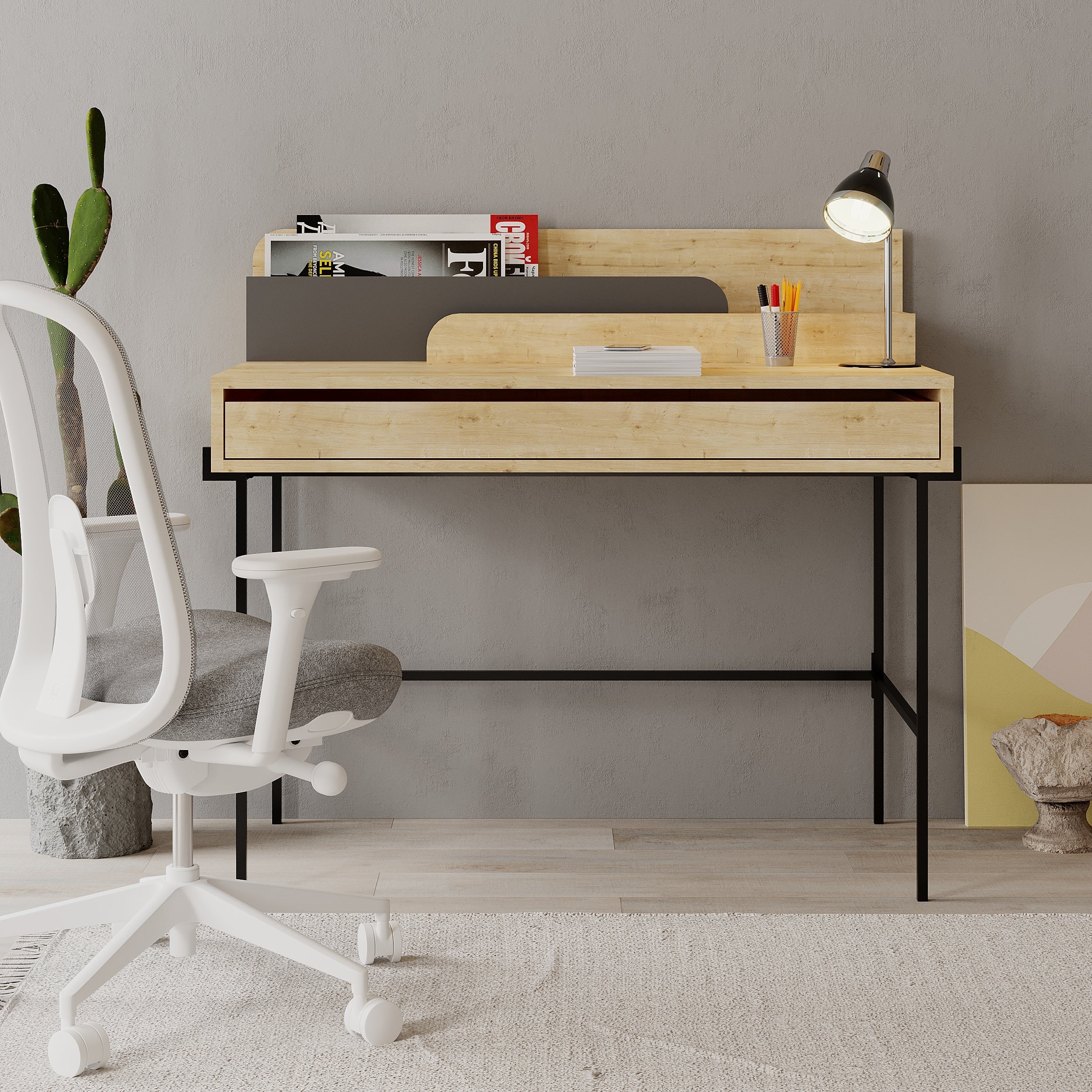 Modern Desk Multipurpose Study Modern Desk Width 110cm
