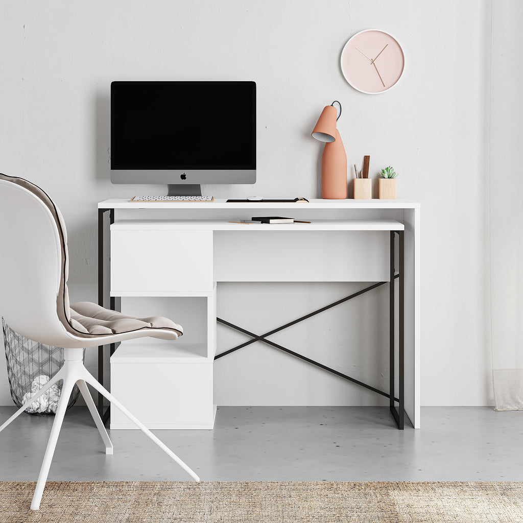 Badau Multi Purpose Working Table – Modern 2-in-1 Desk with Storage for Home Office or Study