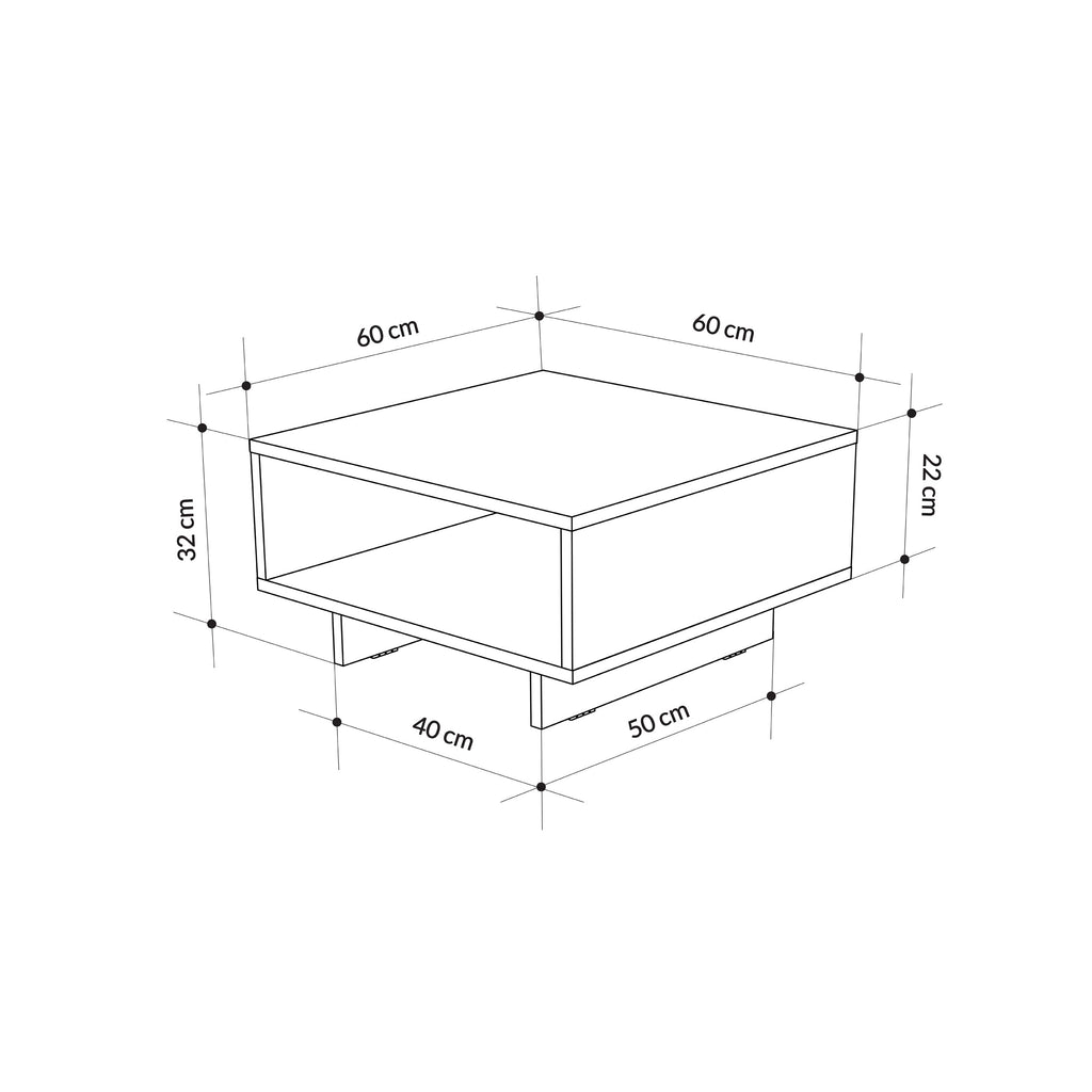 Modern Coffee Table Multipurpose H 32cm