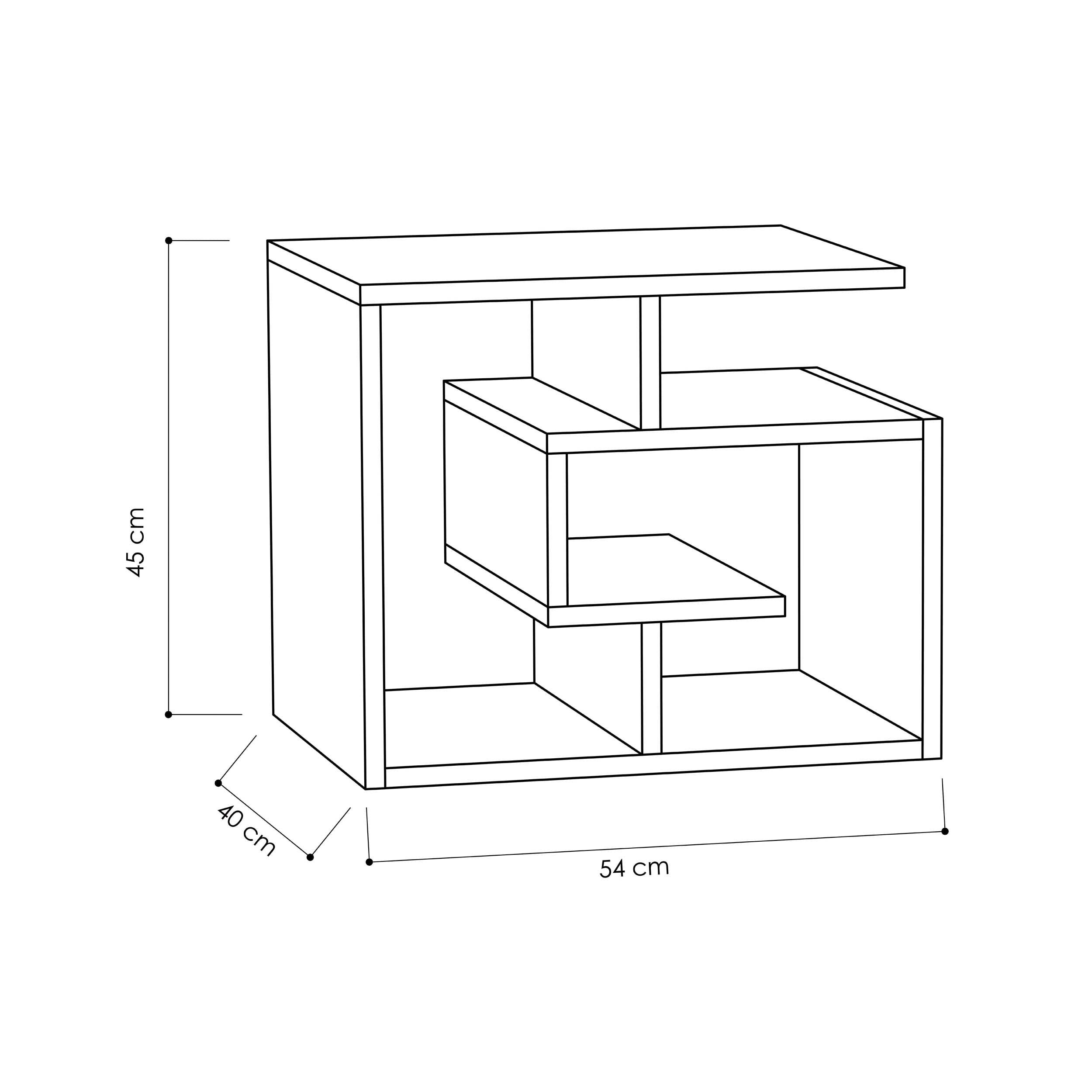 Modern Coffee Table Multipurpose H 45cm