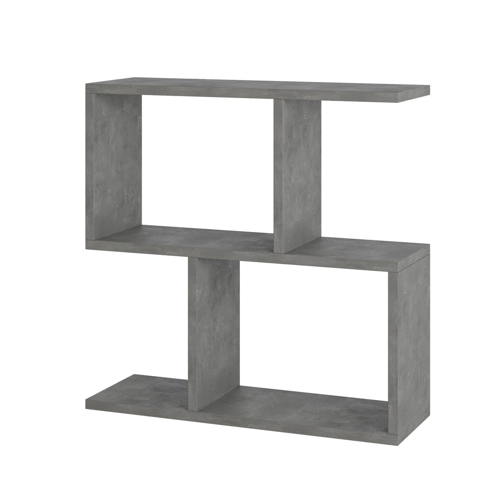 Modern Side Table with 4 Open Shelves