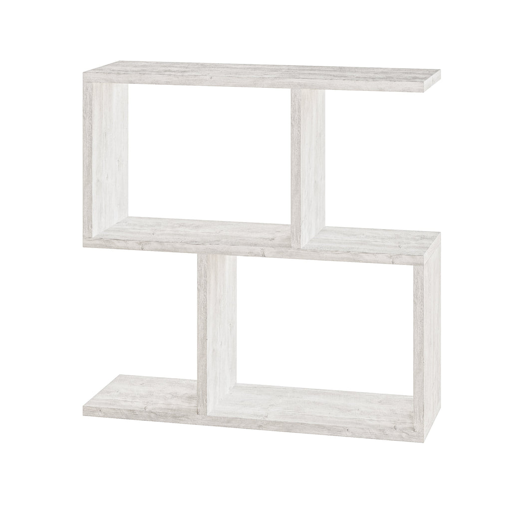 Modern Side Table with 4 Open Shelves