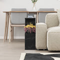 Modern Side Table with 4 Open Shelves