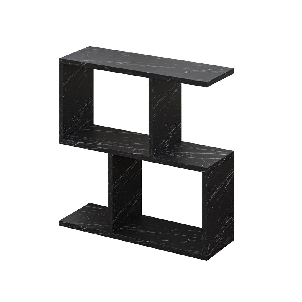 Modern Side Table with 4 Open Shelves