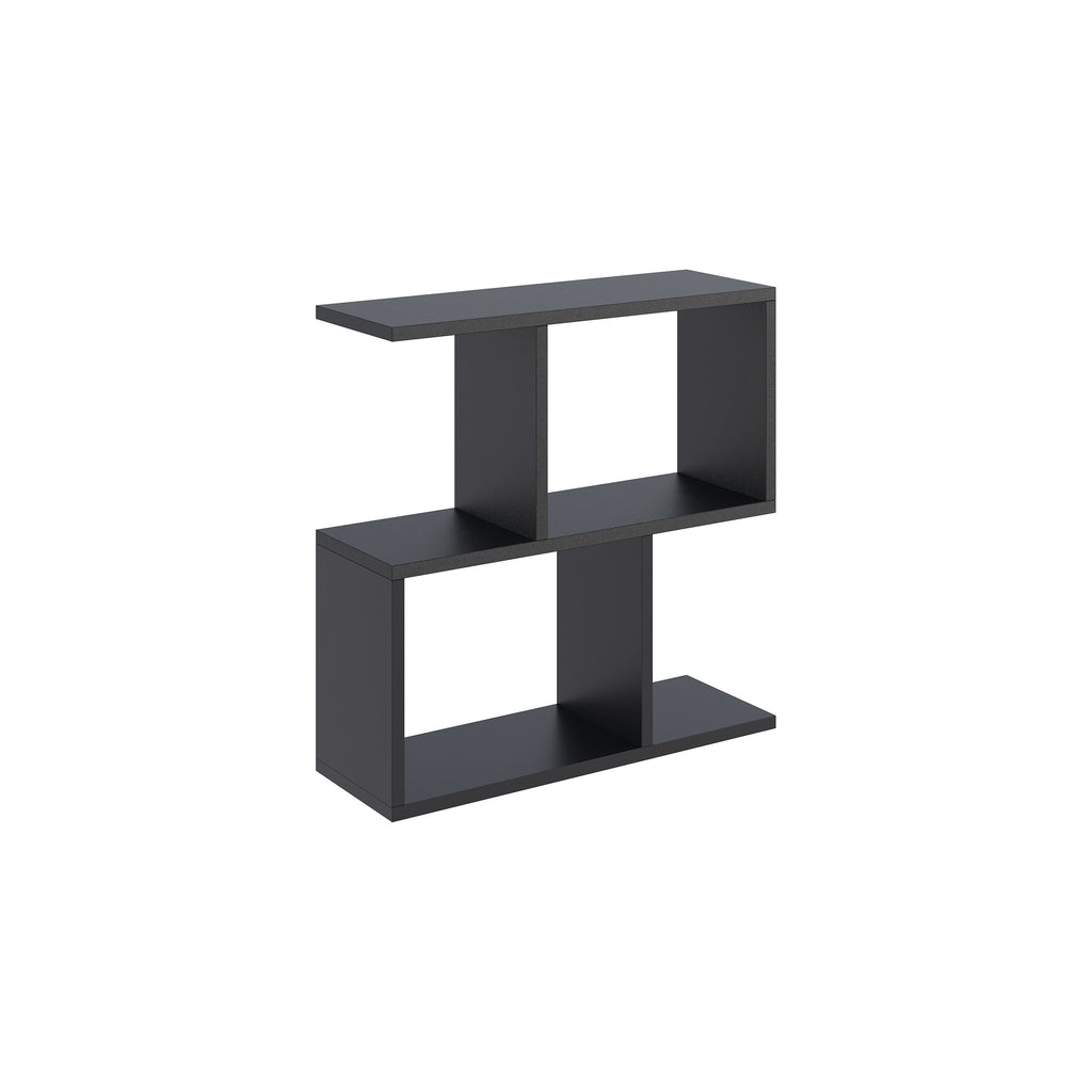 Modern Side Table with 4 Open Shelves