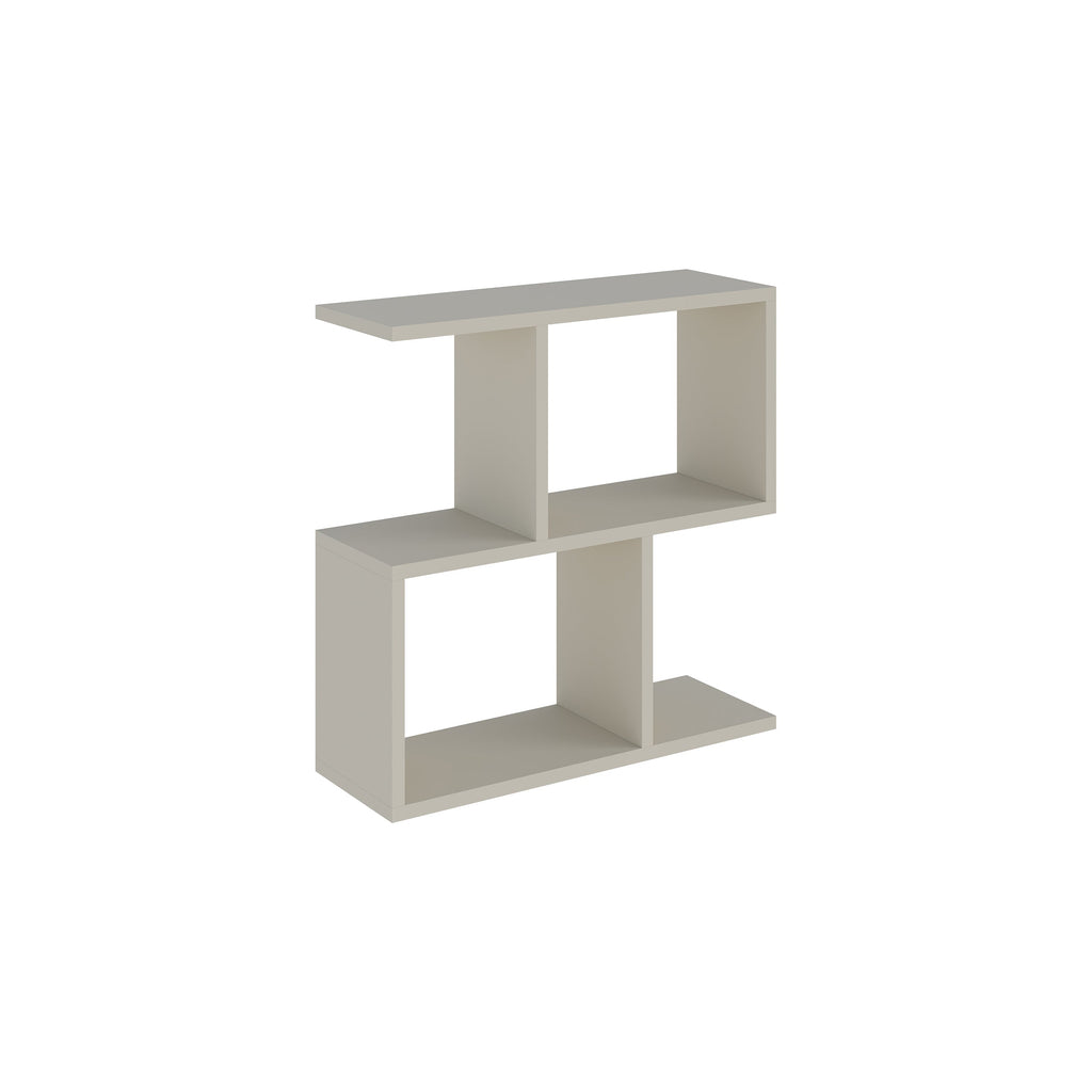 Modern Side Table with 4 Open Shelves