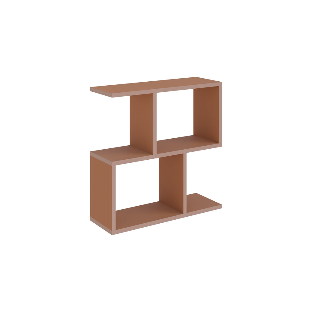 Modern Side Table with 4 Open Shelves