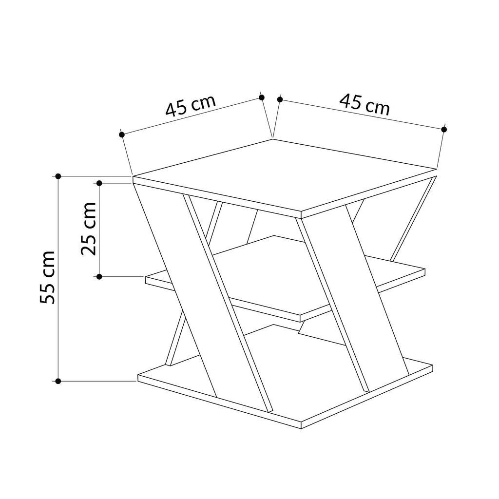 Modern Coffee Table Multipurpose H 55cm
