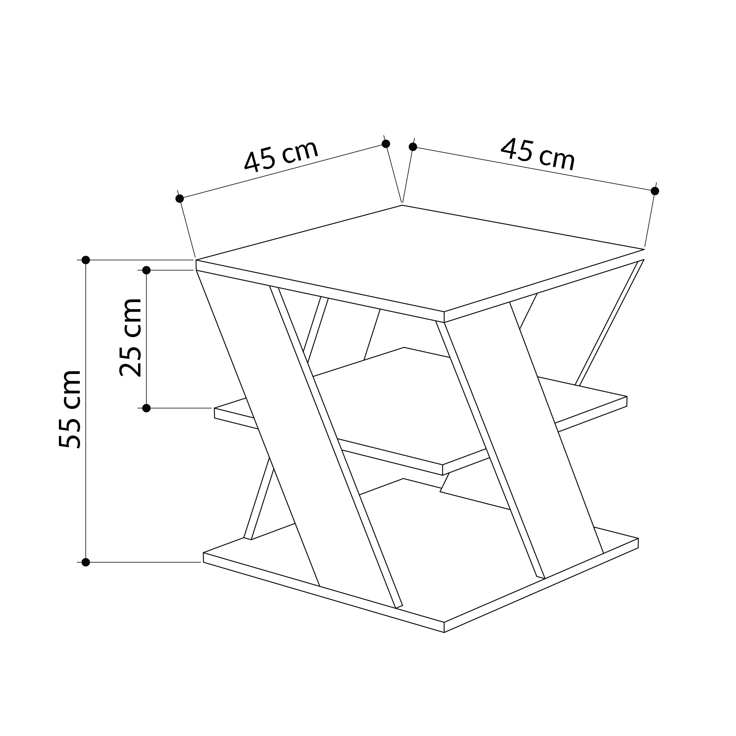 Modern Coffee Table Multipurpose H 55cm
