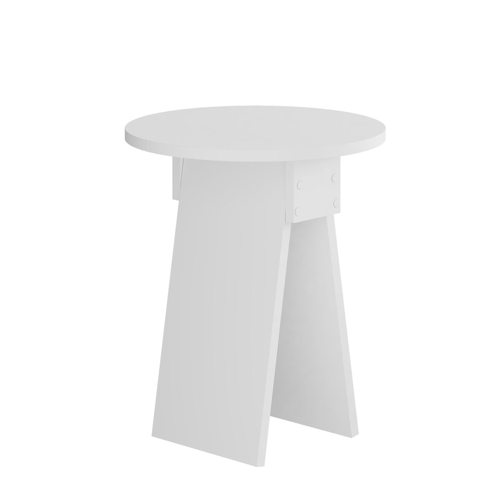 Chen Side Table – Modern Round Accent Table for Living Room, Bedroom or Entryway