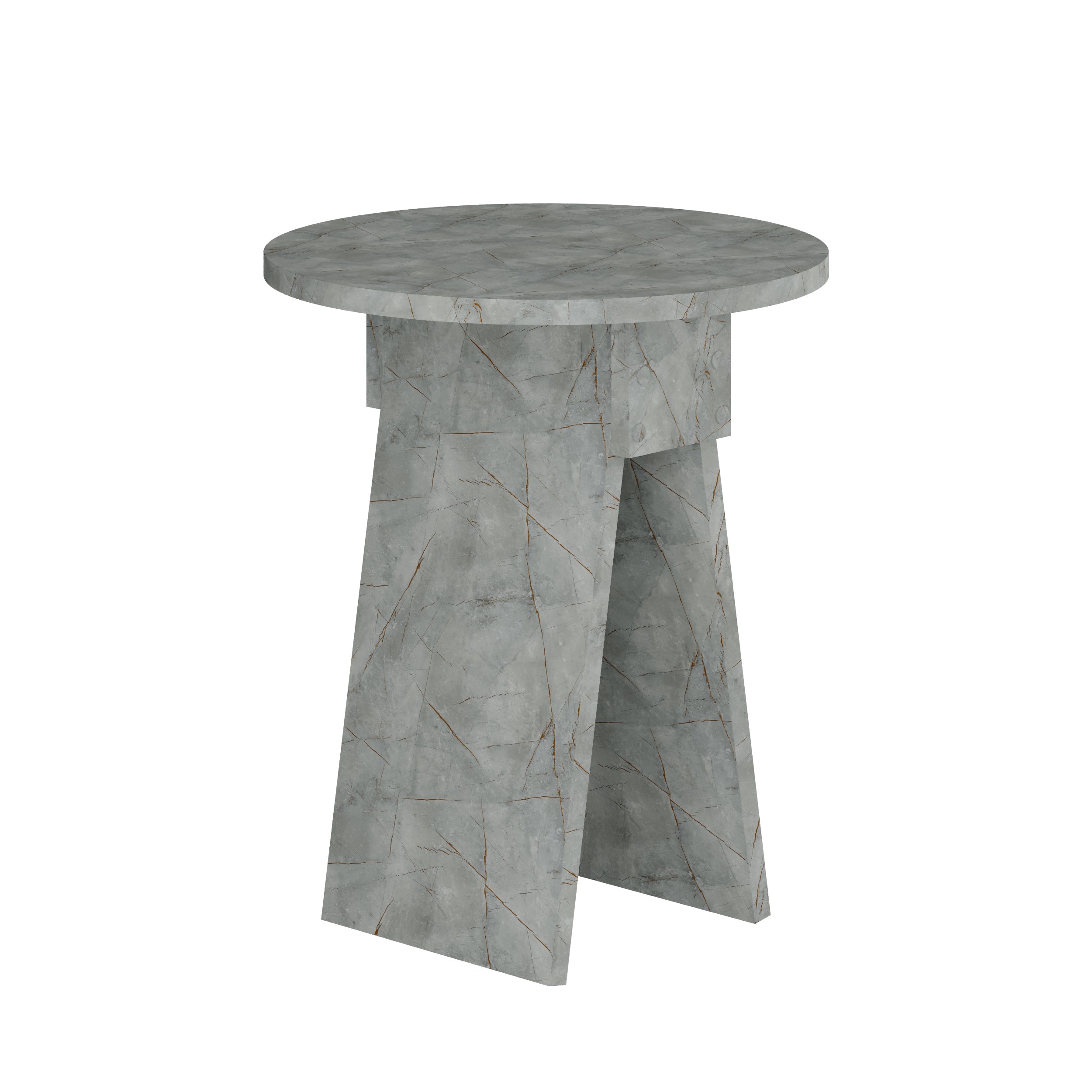 Chen Side Table – Modern Round Accent Table for Living Room, Bedroom or Entryway