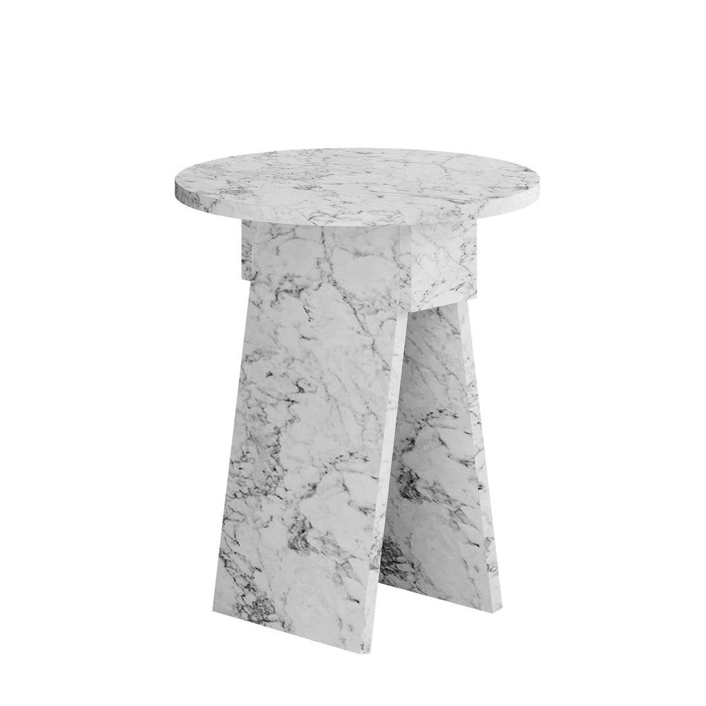 Chen Side Table – Modern Round Accent Table for Living Room, Bedroom or Entryway