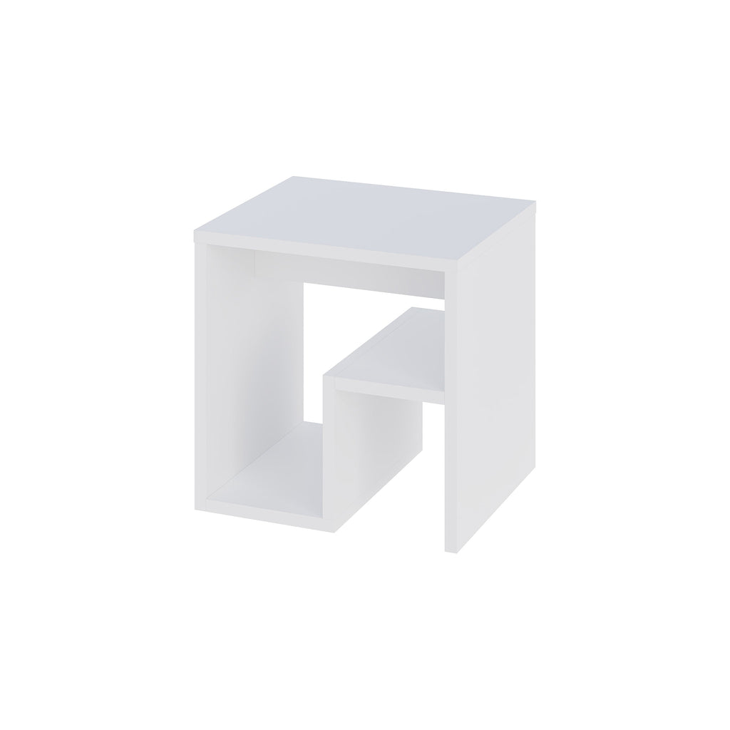 Side Table with Magazine Rack – Compact Modern End Table for Small Spaces