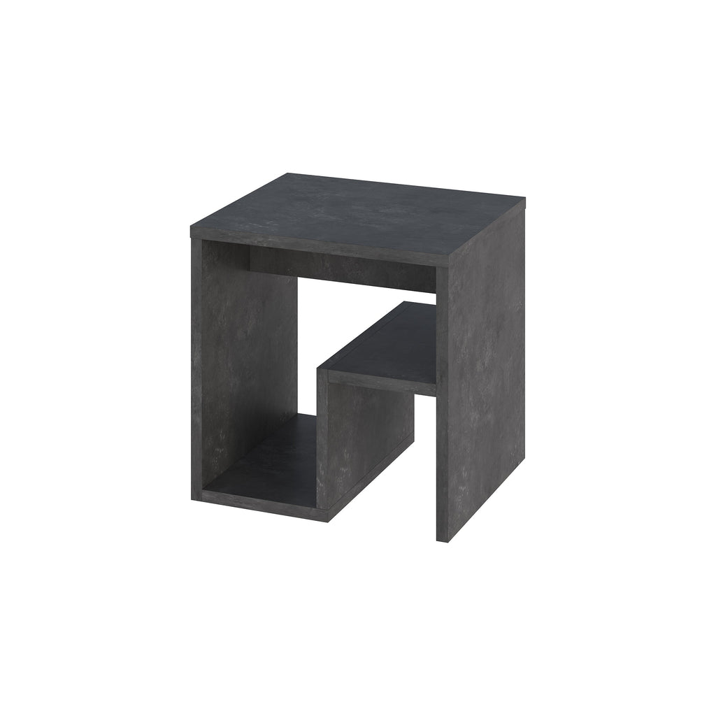 Side Table with Magazine Rack – Compact Modern End Table for Small Spaces