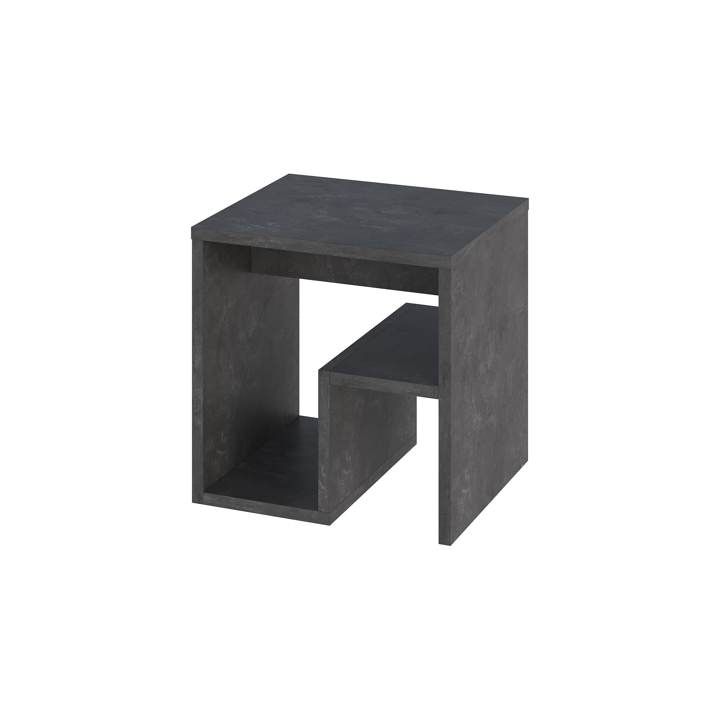 Side Table with Magazine Rack – Compact Modern End Table for Small Spaces