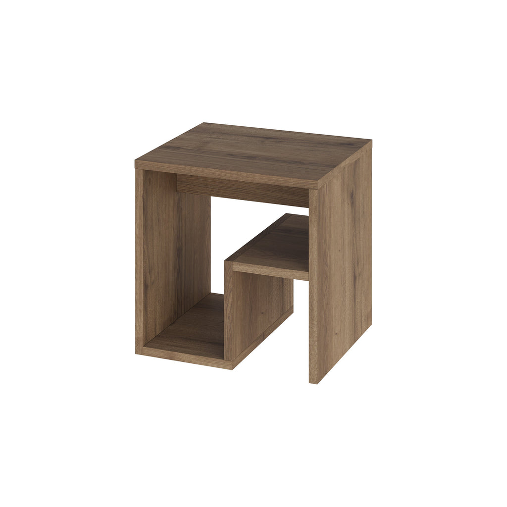 Side Table with Magazine Rack – Compact Modern End Table for Small Spaces