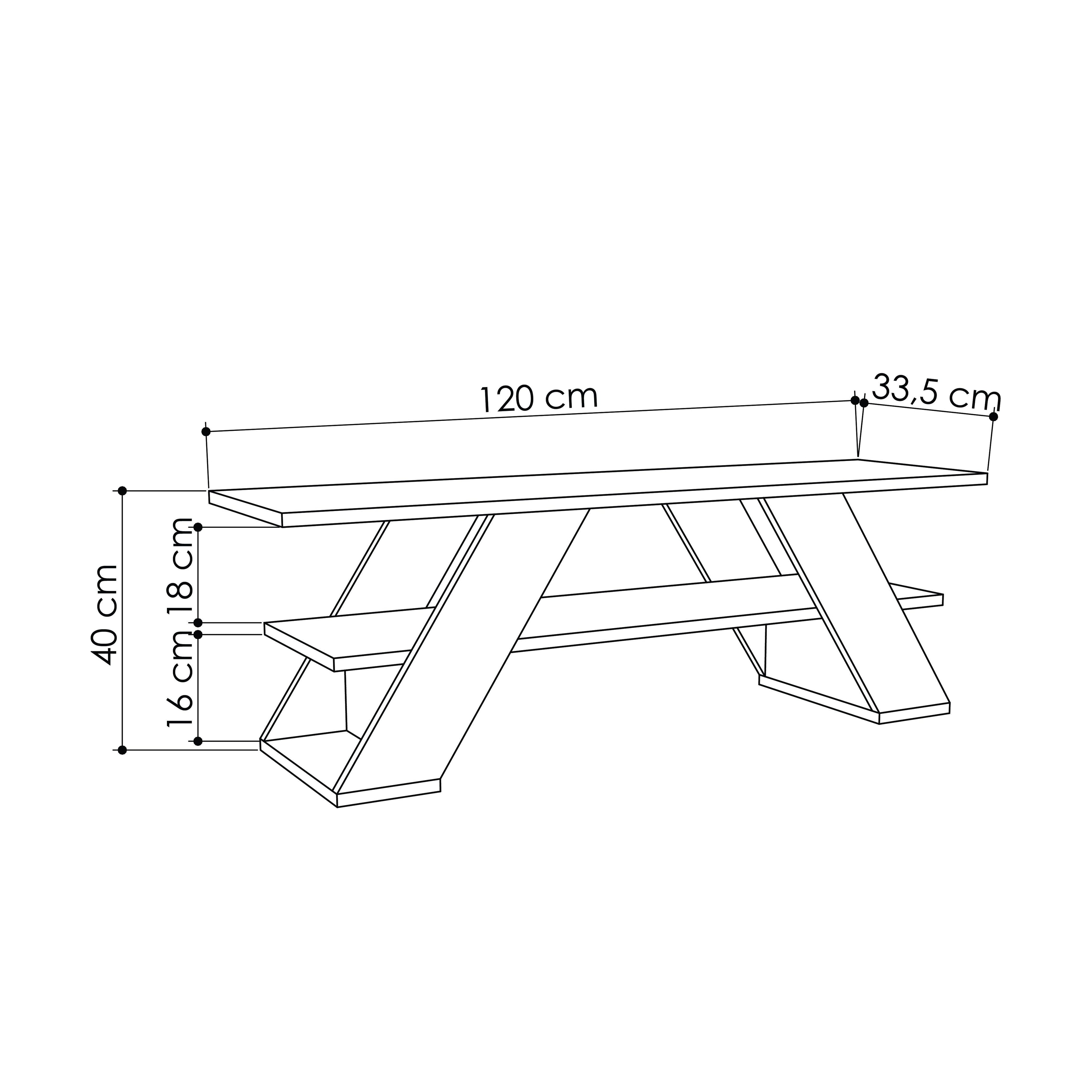 Modern TV Stand Multimedia Centre TV Unit With Shelves 120cm