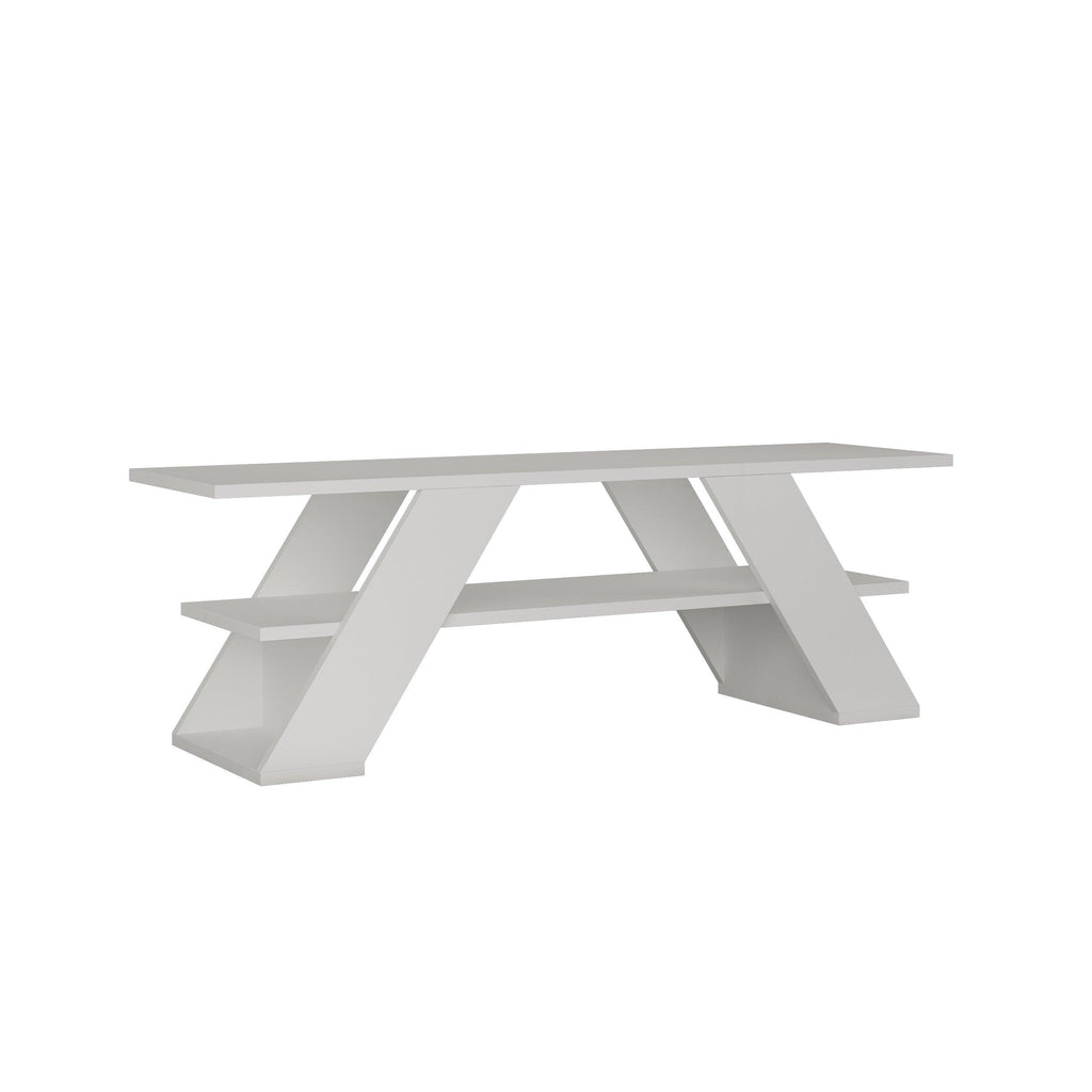 Modern TV Stand Multimedia Centre TV Unit With Shelves 120cm