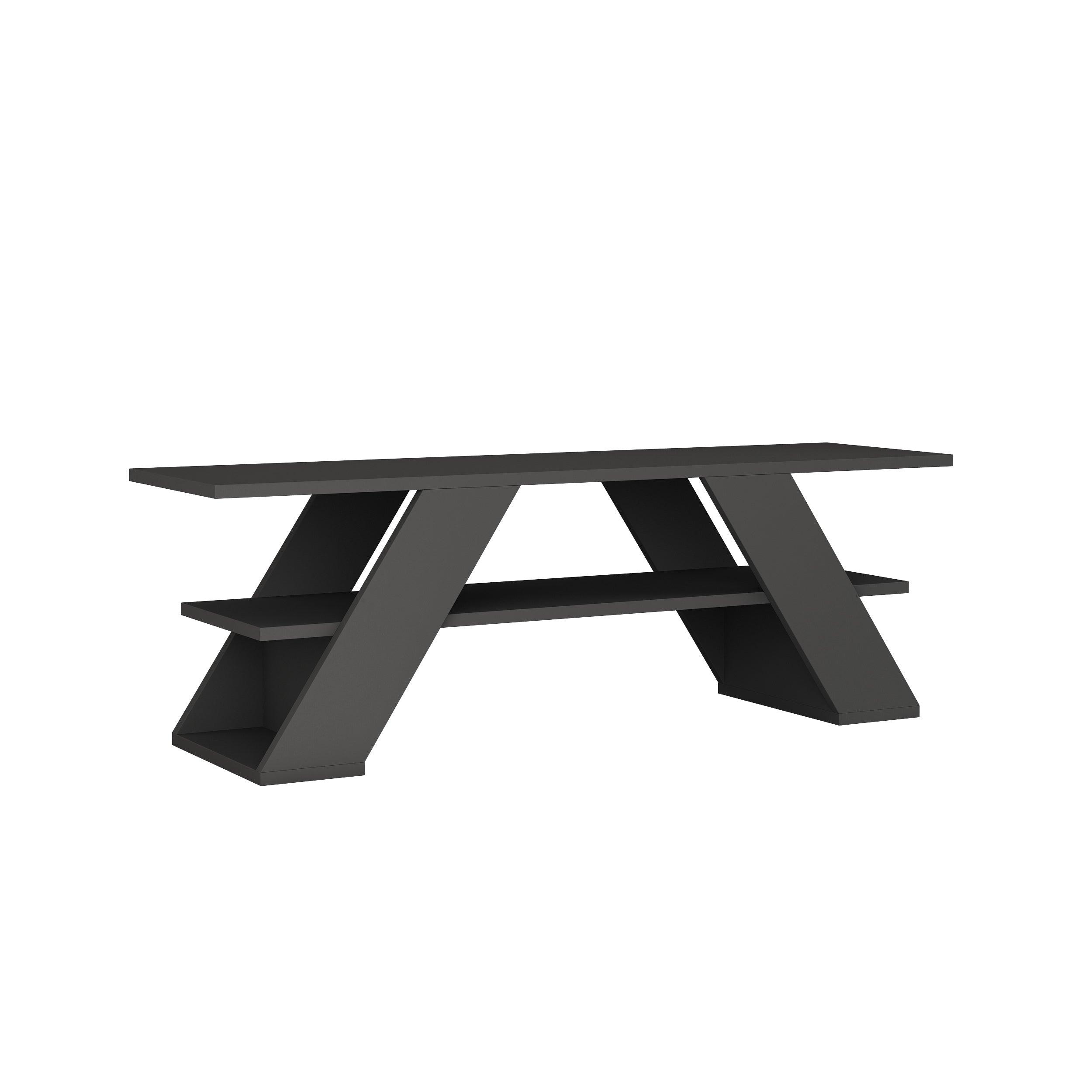 Modern TV Stand Multimedia Centre TV Unit With Shelves 120cm