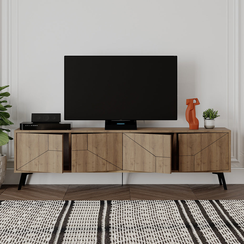 Modern TV Stand With Storage Cabinet 180cm