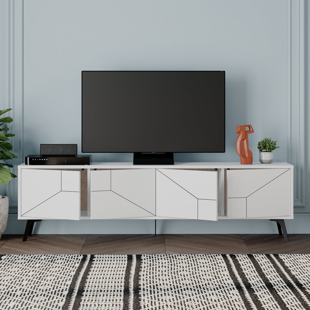 Modern TV Stand With Storage Cabinet 180cm