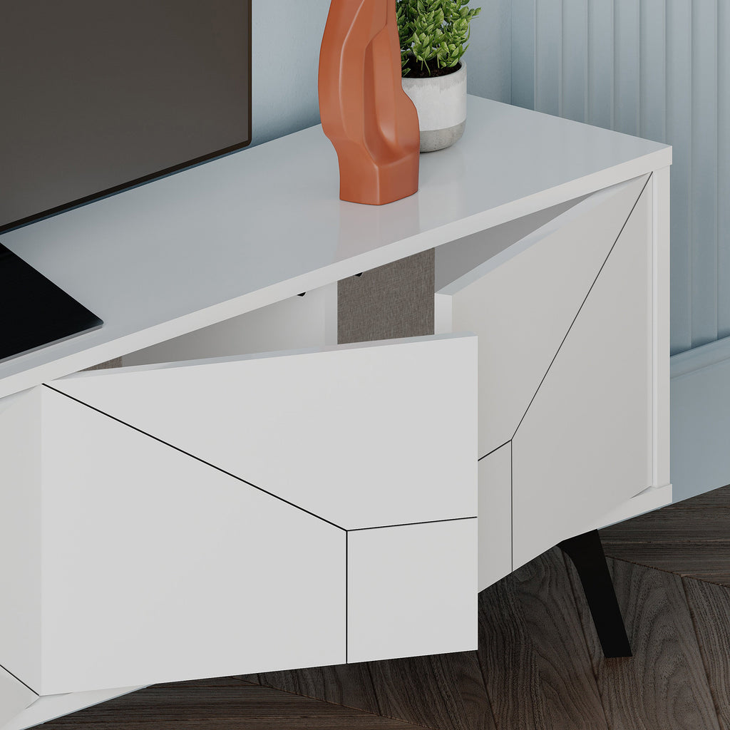 Modern TV Stand With Storage Cabinet 180cm