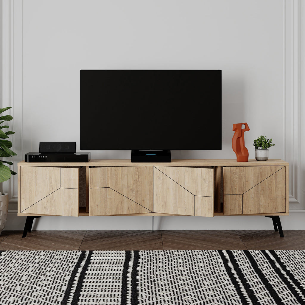 Modern TV Stand With Storage Cabinet 180cm