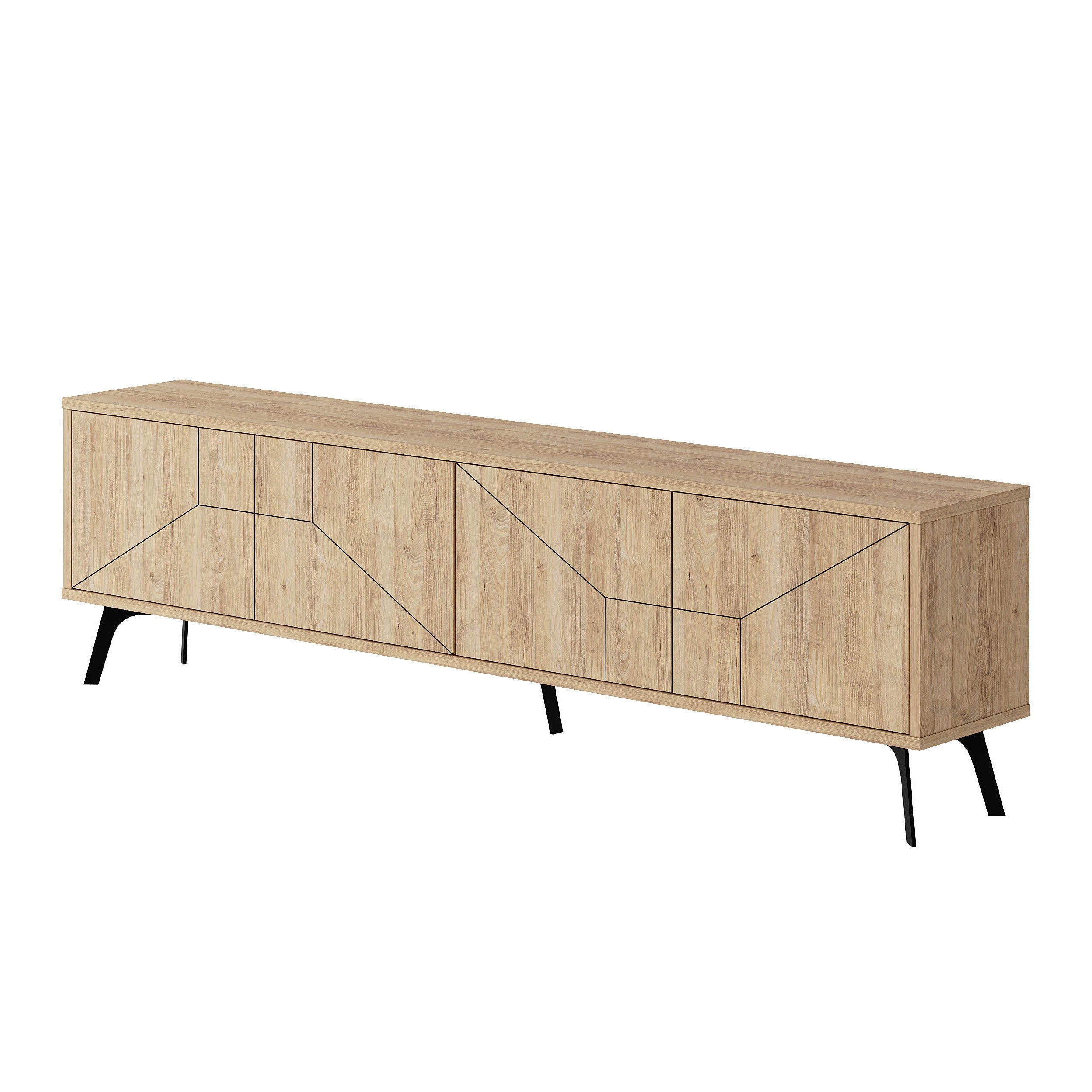 Modern TV Stand With Storage Cabinet 180cm